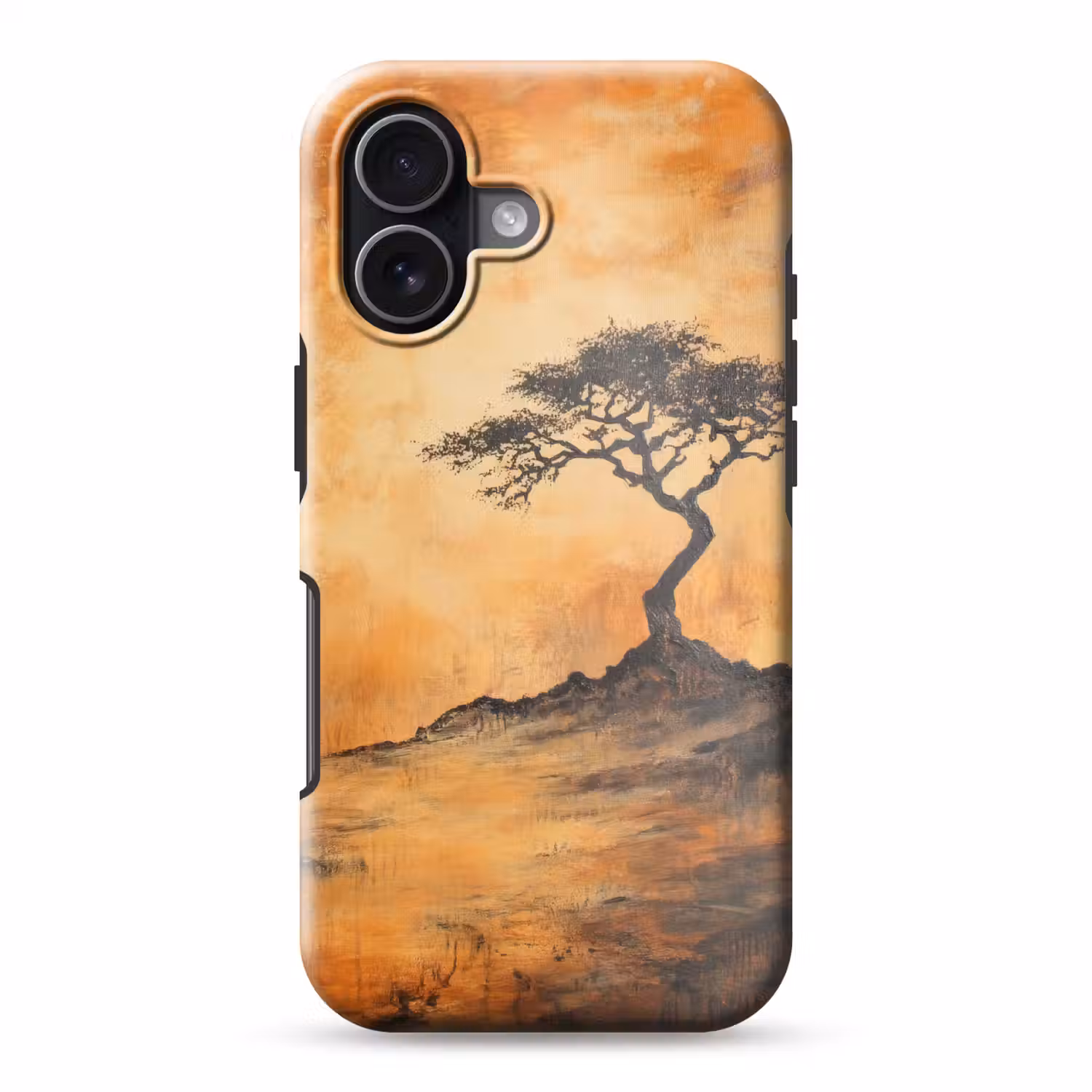 Boom - Landschap - Oranje Toughcase MagSafe Apple iPhone 17 klein -3d