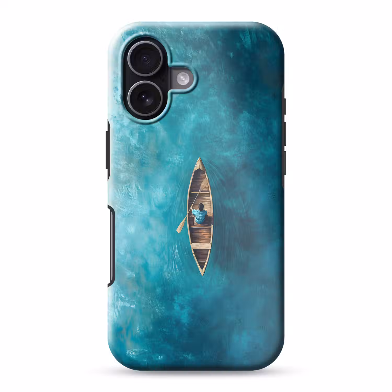 Bootje - Water - Blauw Toughcase MagSafe Apple iPhone 17 klein -3d