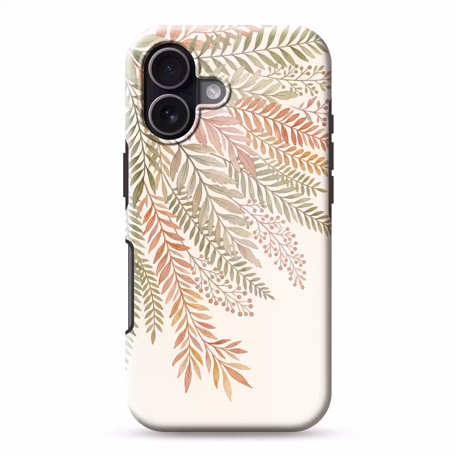 Botanisch - Aquarel - Kleurrijk Toughcase MagSafe Apple iPhone 17 klein -3d