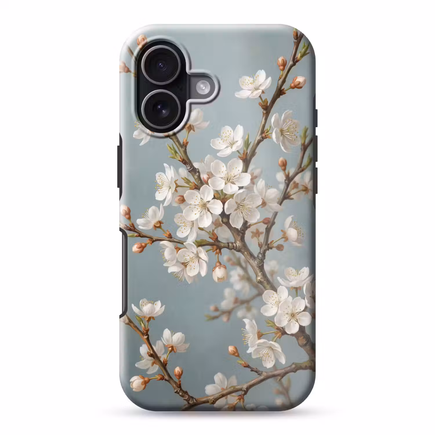 Botanisch - Stilleven - Blauw Toughcase MagSafe Apple iPhone 17 klein -3d