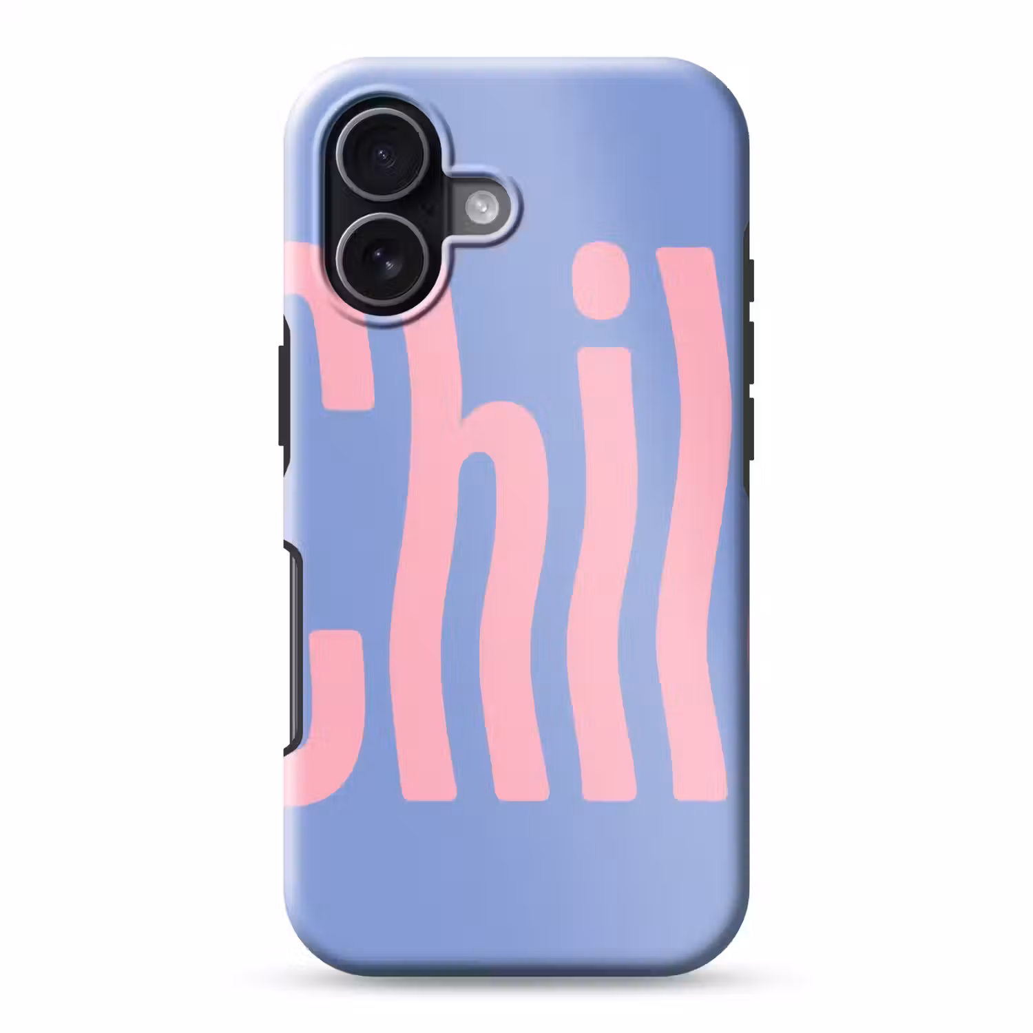 Chill - Roze - Blauw - Golvend Toughcase MagSafe Apple iPhone 17 klein -3d
