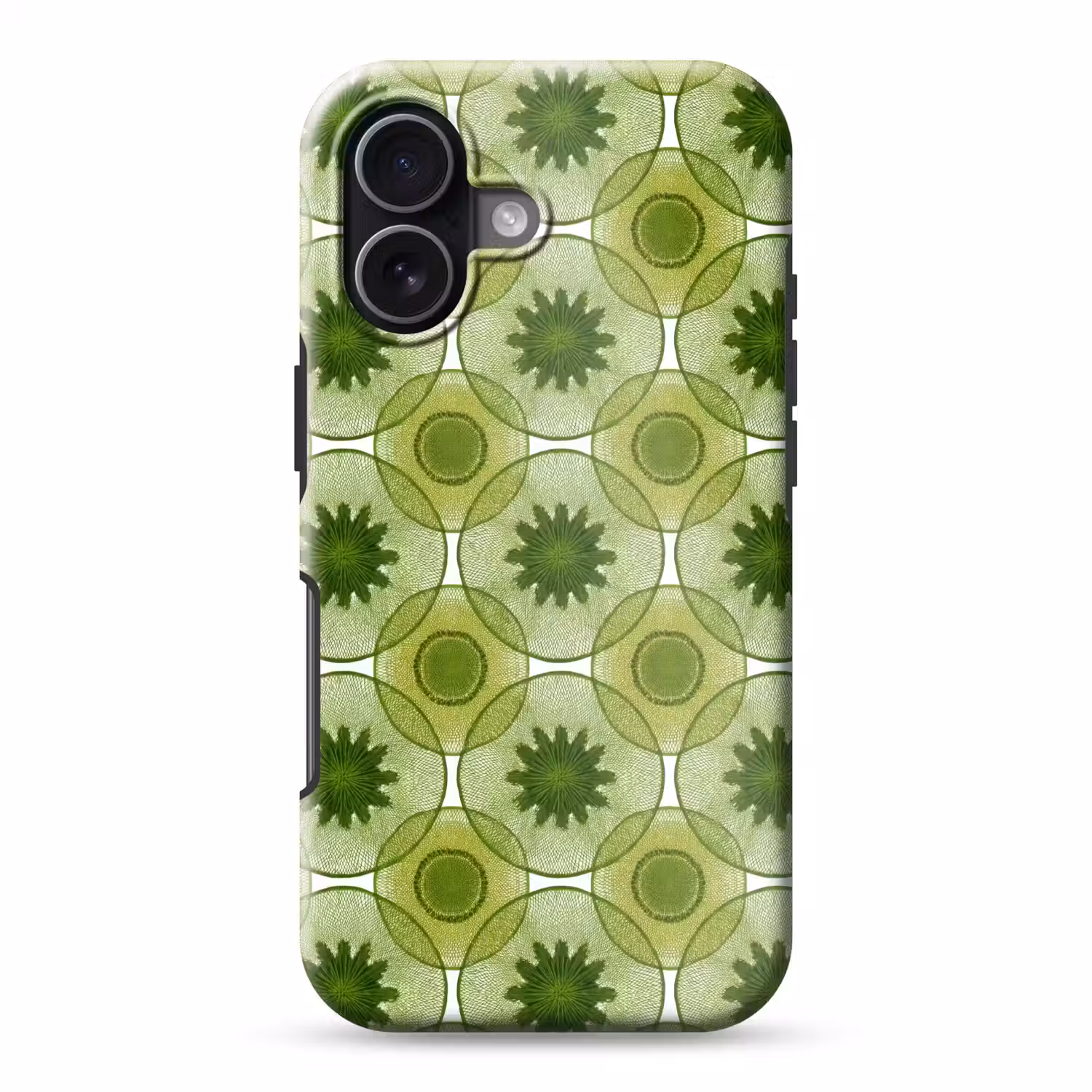 Cirkels - Patroon - Groen Toughcase MagSafe Apple iPhone 17 klein 1017 -3d