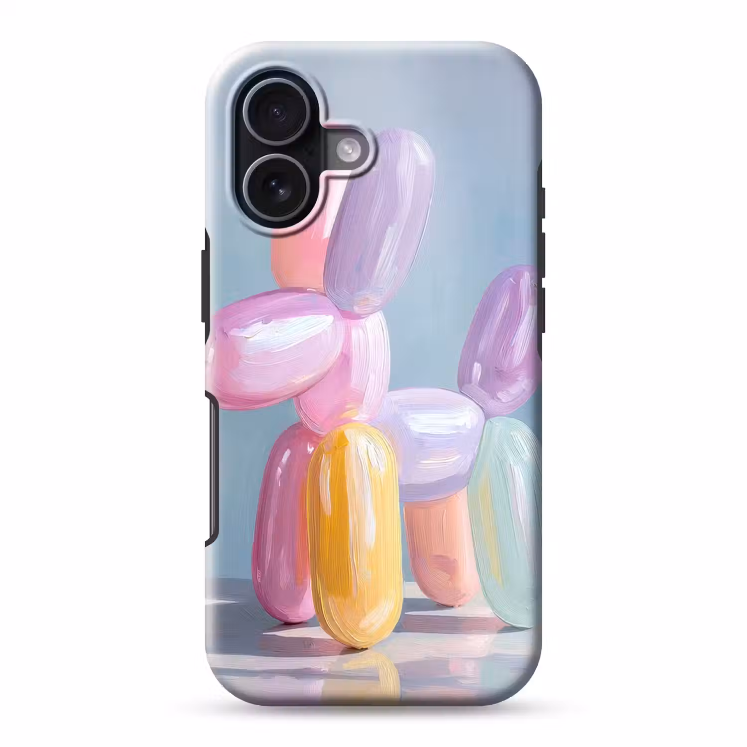Dier - Ballon - Pasteltinten - Glanzend Toughcase MagSafe Apple iPhone 17 klein -3d