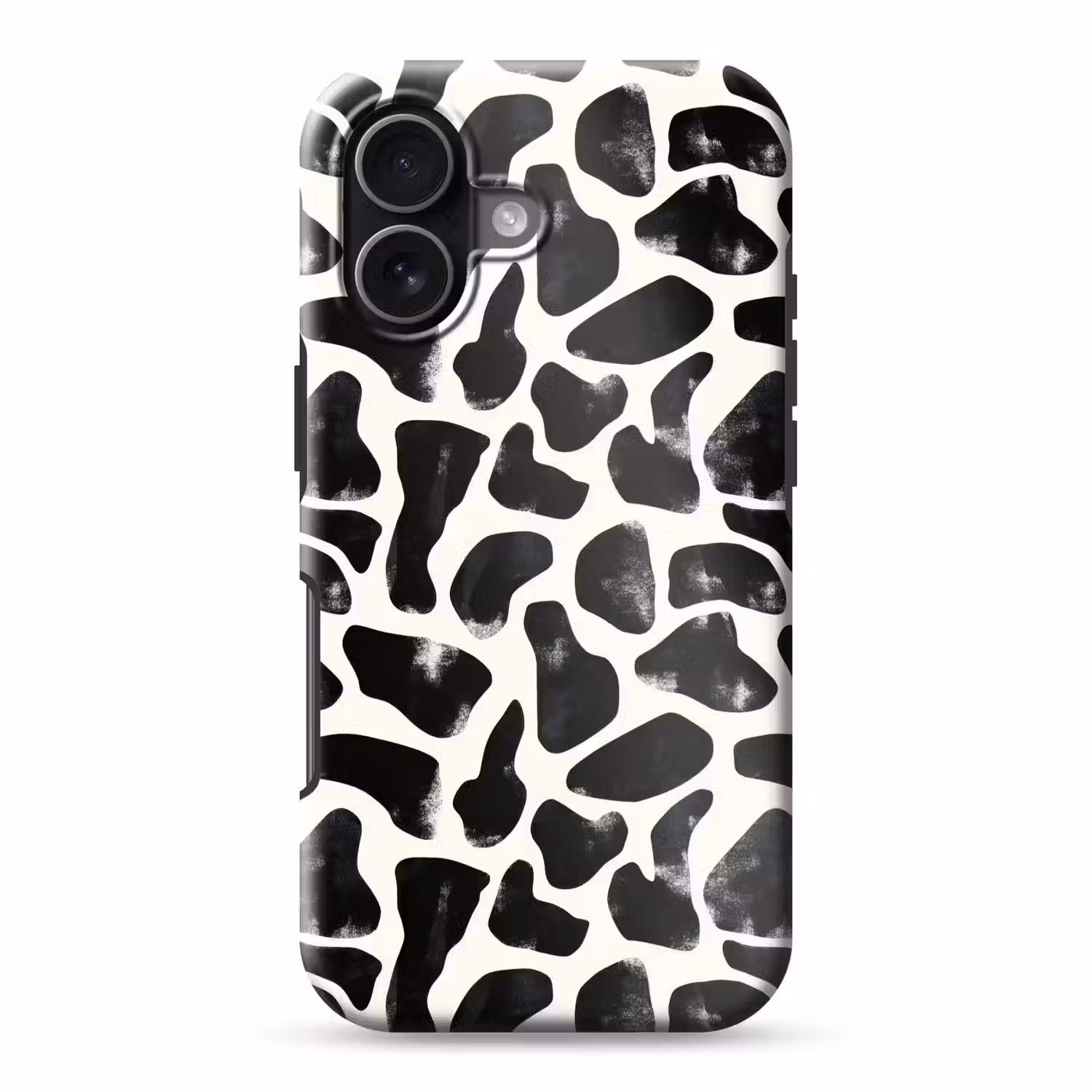Dierenpatroon - Vlekken - Zwart - Wit Toughcase MagSafe Apple iPhone 17 klein 1017 -3d