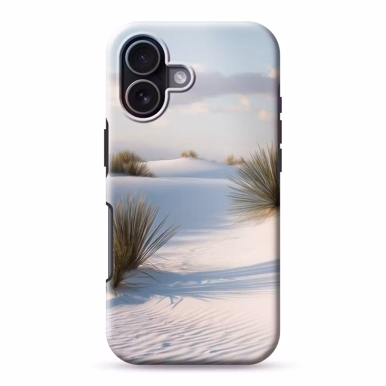 Duinen - Gras - Wolken - Beige Toughcase MagSafe Apple iPhone 17 klein -3d