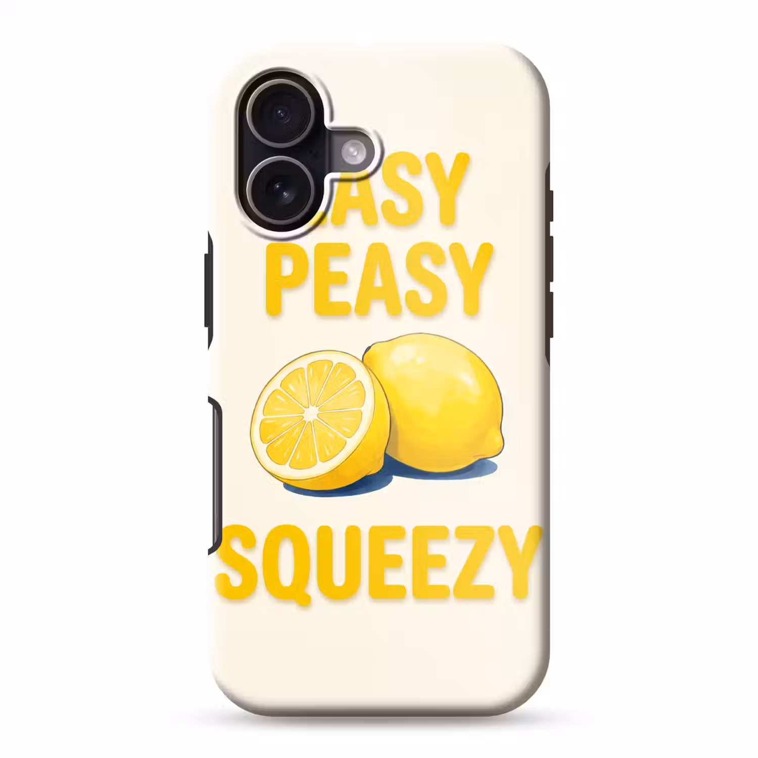Eten - Citroenen - Keuken - Illustratie - Geel Toughcase MagSafe Apple iPhone 17 klein -3d