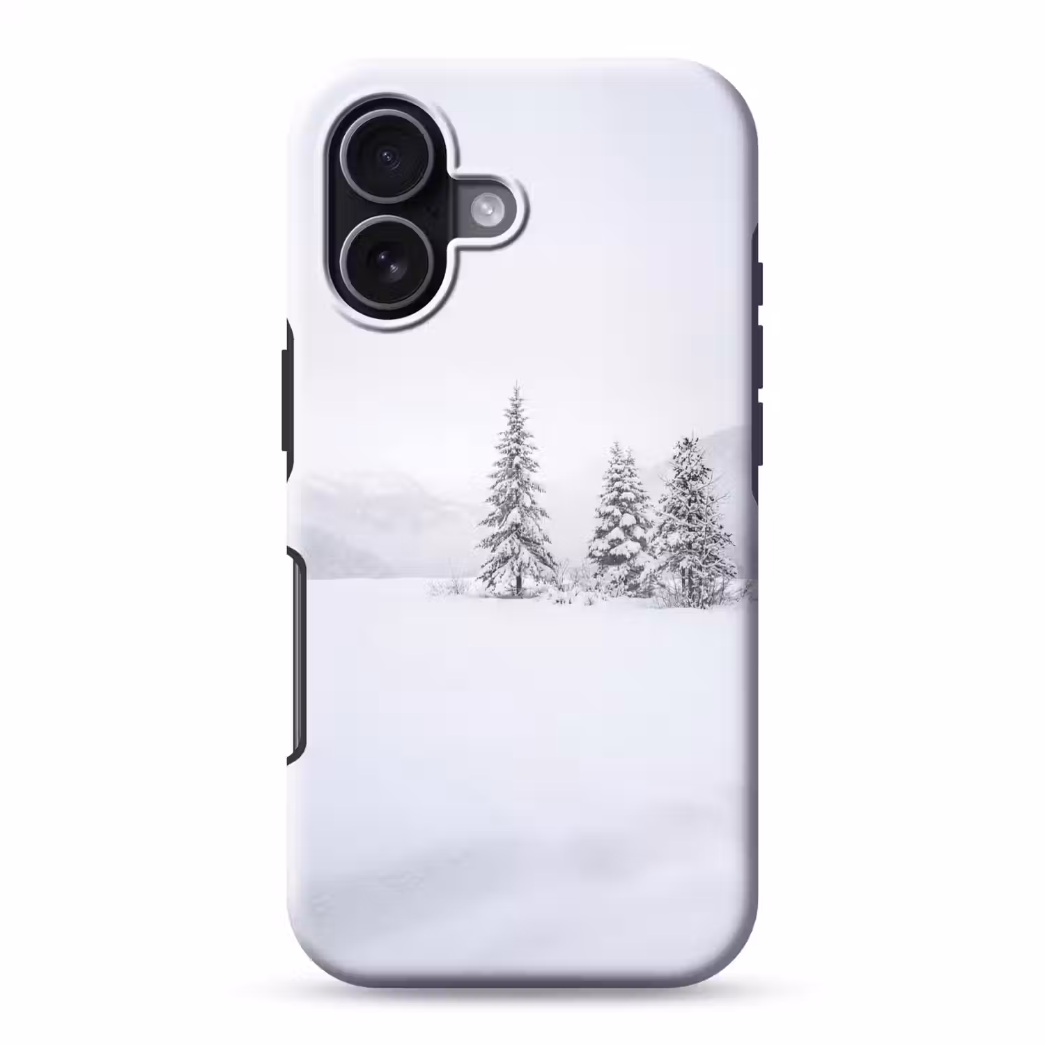 Fijnsparren - Sneeuw - Winter - Landschap - Stilte Toughcase MagSafe Apple iPhone 17 klein -3d