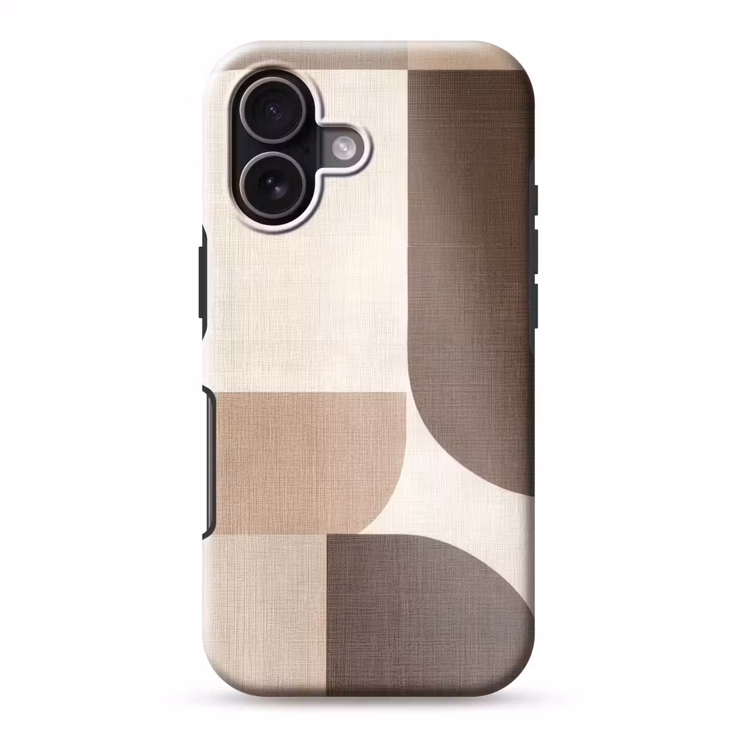 Geometrisch - Geweven structuur - Modern Toughcase MagSafe Apple iPhone 17 klein -3d