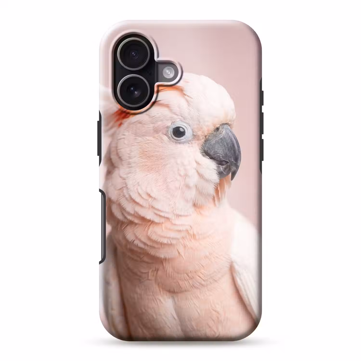 Kaketoe - Portret - Roze Toughcase MagSafe Apple iPhone 17 klein -3d