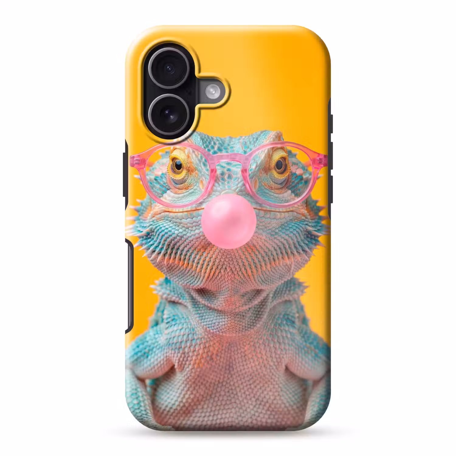 Kameleon - Kauwgom - Kleurrijk Toughcase MagSafe Apple iPhone 17 klein -3d