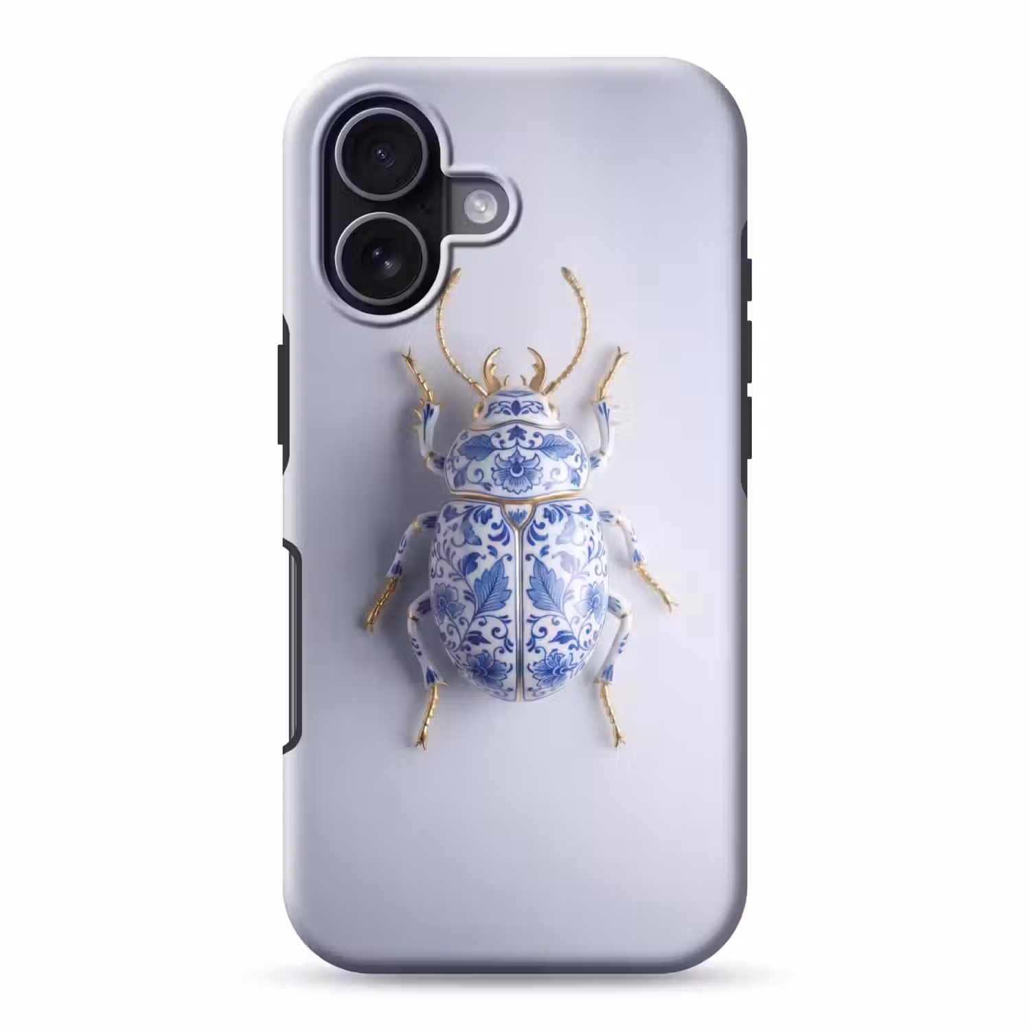 Kever - Delfts - Blauw - Goud Toughcase MagSafe Apple iPhone 17 klein -3d