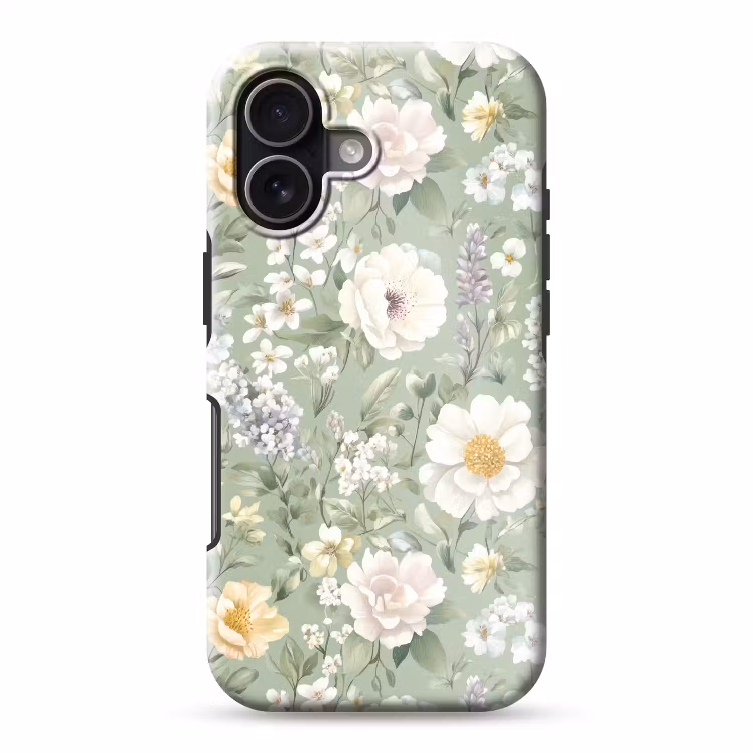 Klassiek - Bloemenpatroon - Kleurrijk Toughcase MagSafe Apple iPhone 17 klein 1017 -3d