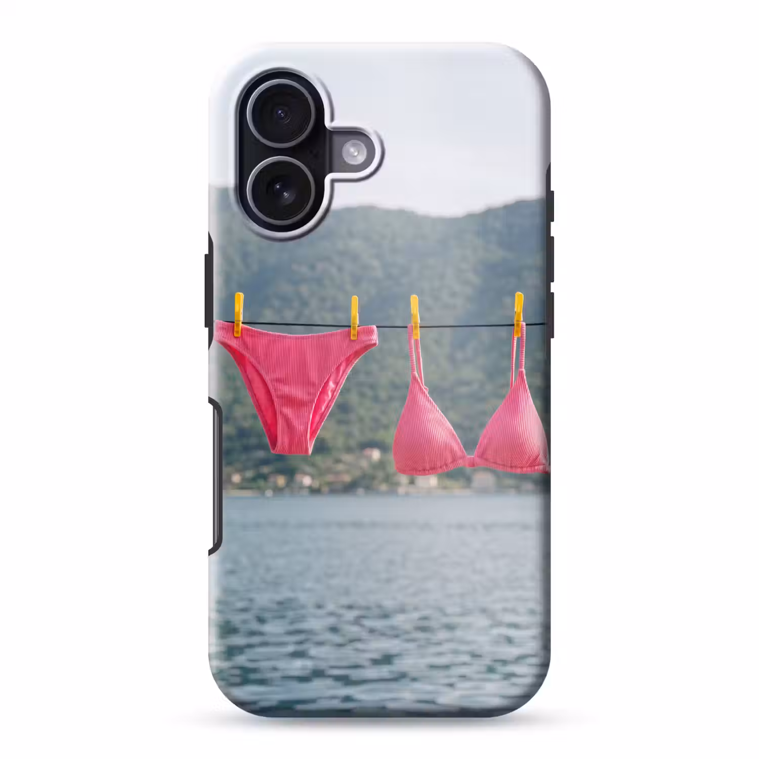Kleding - Badkleding - Waslijn - Zomer - Roze Toughcase MagSafe Apple iPhone 17 klein -3d