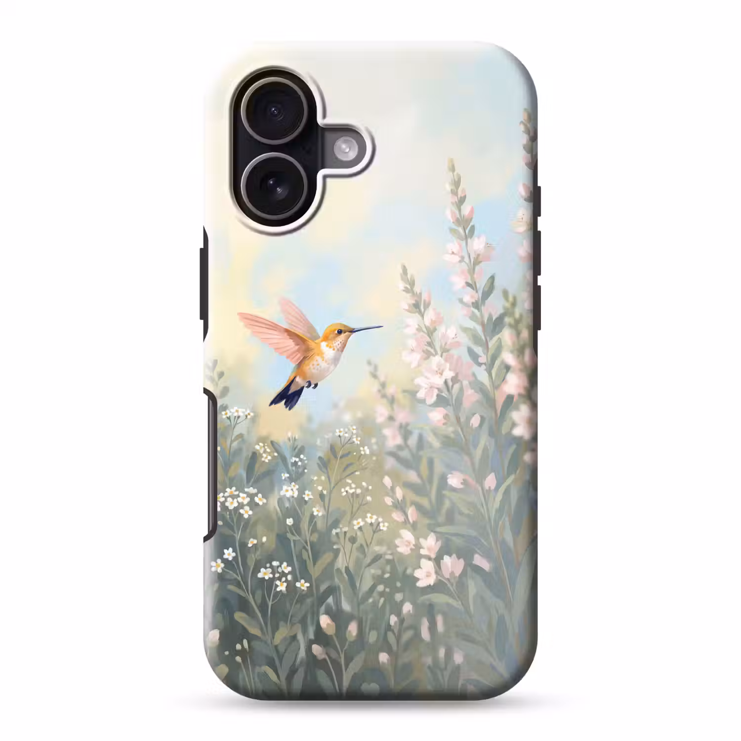 Kolibrie - Illustratie - Kleurrijk Toughcase MagSafe Apple iPhone 17 klein -3d