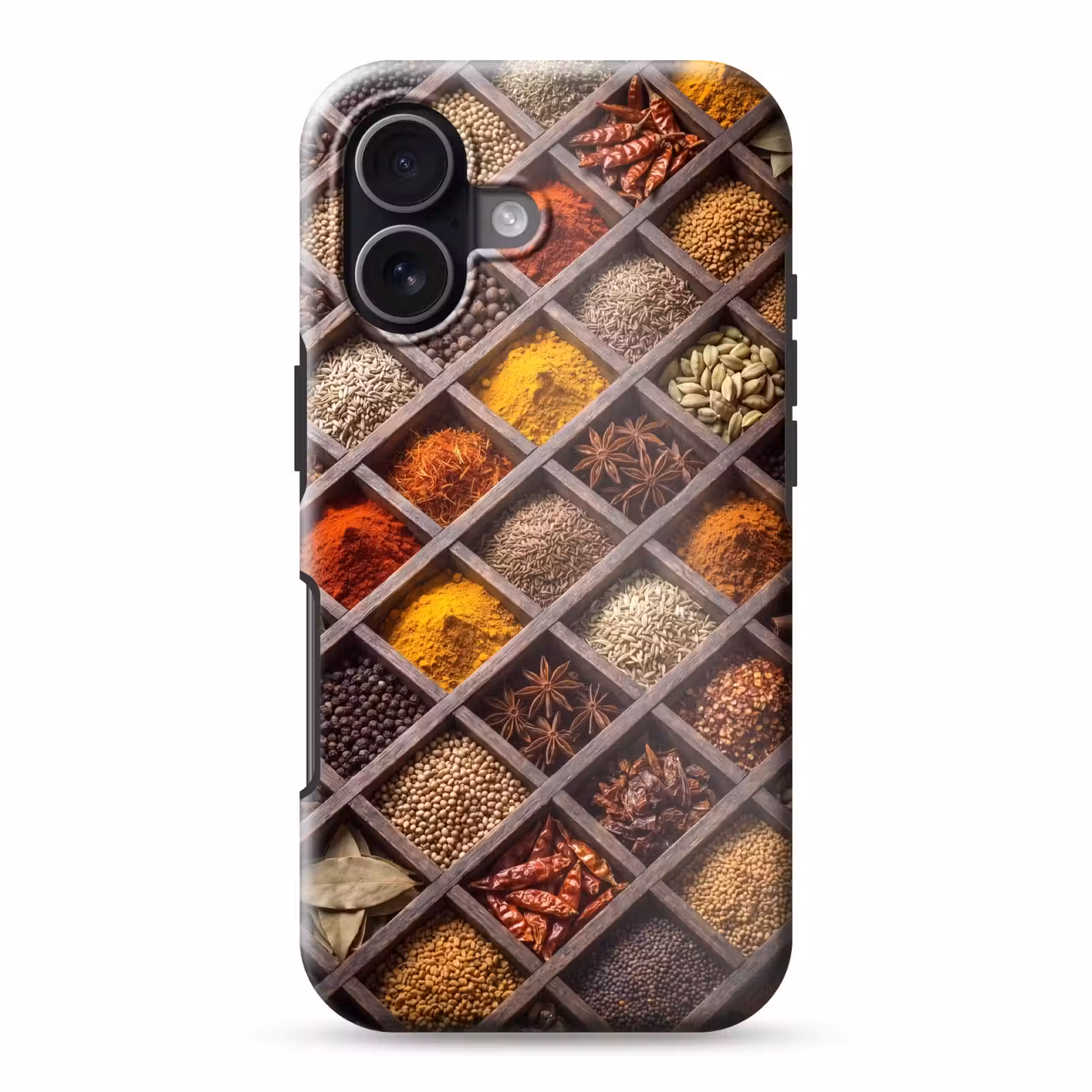 Telefoonhoesje Toughcase - Kruiden - Houten - Eten — 1