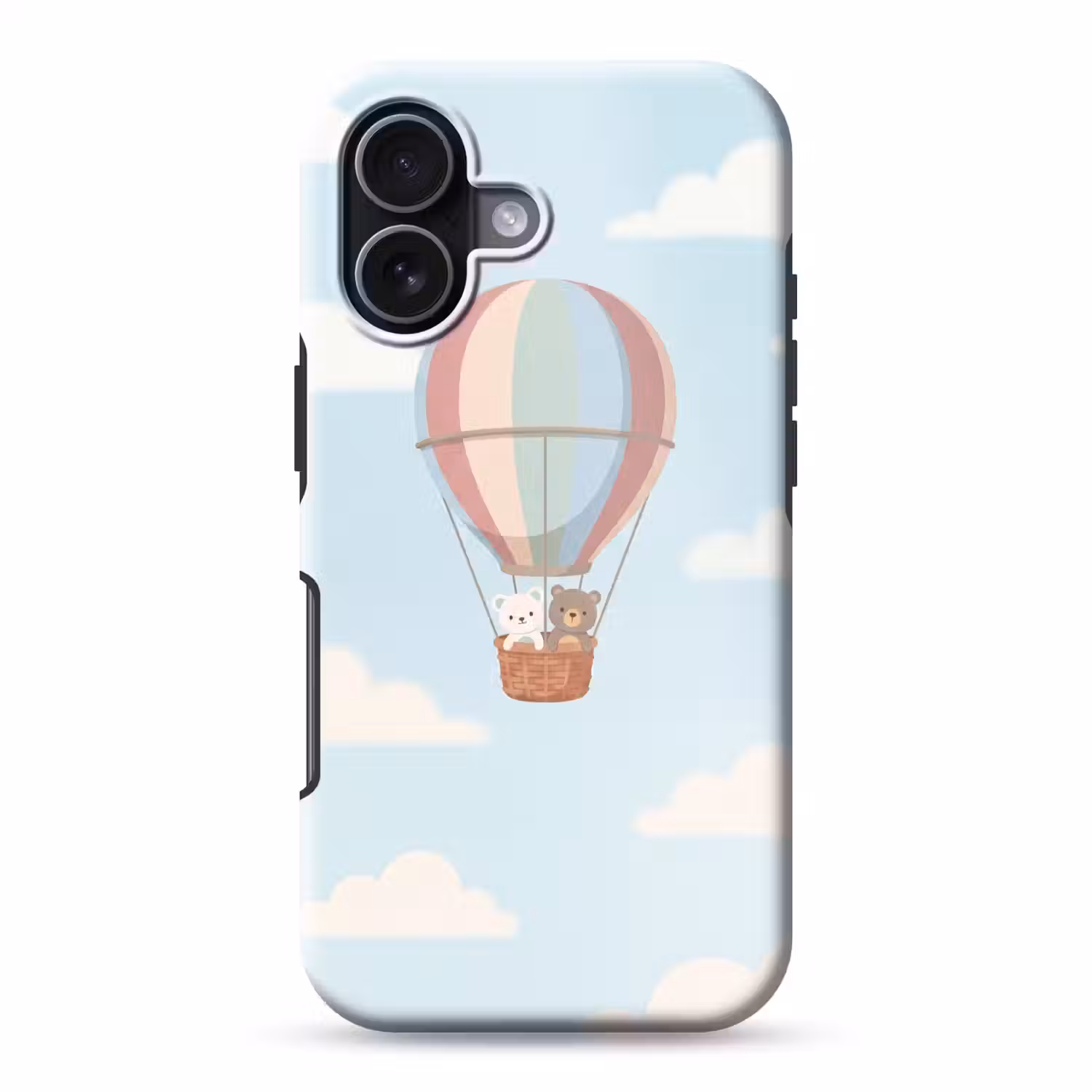 Luchtballon - Beren - Pastel Toughcase MagSafe Apple iPhone 17 klein -3d