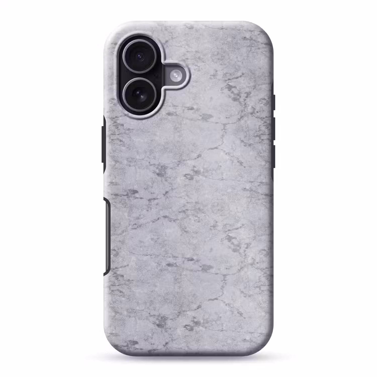 Marmerplaat - Patroon - Grijs Toughcase MagSafe Apple iPhone 17 klein 1017 -3d