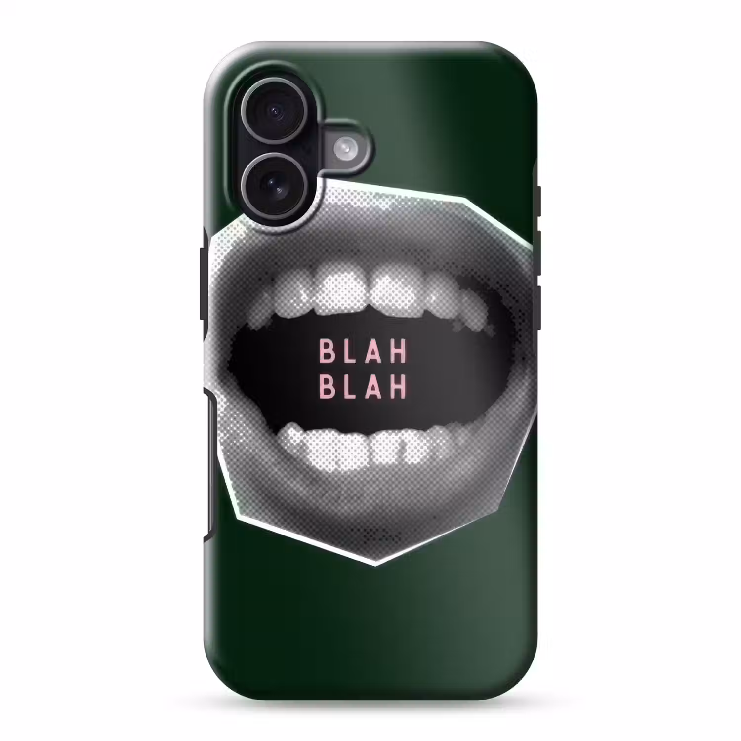 Mond - Groen - Illustratie - BLAH BLAH Toughcase MagSafe Apple iPhone 17 klein -3d