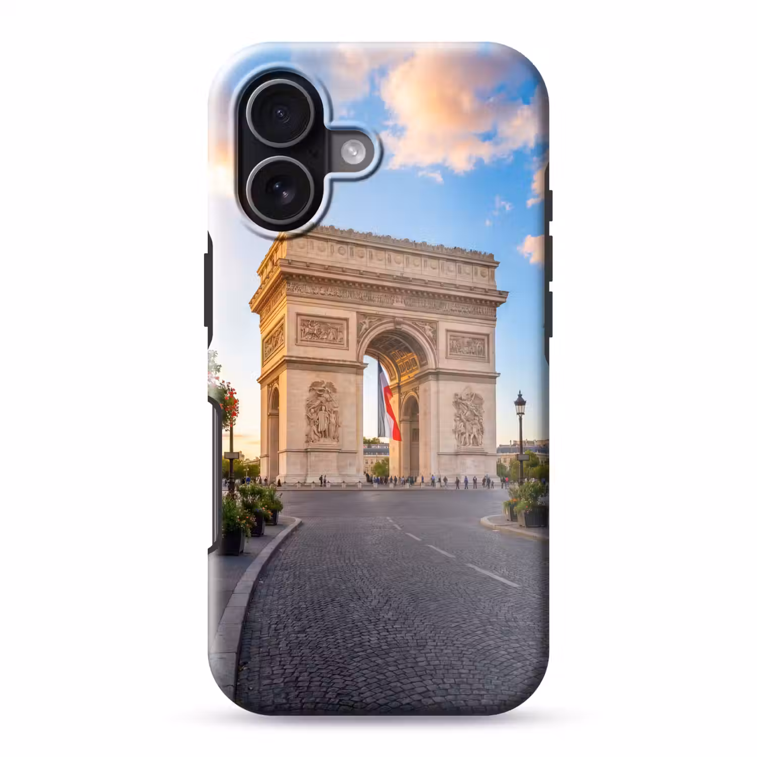 Monument - Parijs - Zonsondergang - Architectuur - Goud Toughcase MagSafe Apple iPhone 17 klein -3d