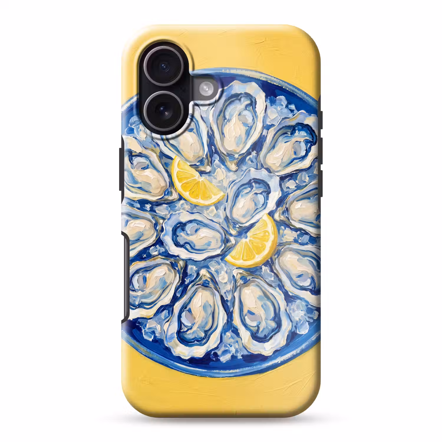 Oesters - Citroen - IJs - Modern - Geel Toughcase MagSafe Apple iPhone 17 klein -3d
