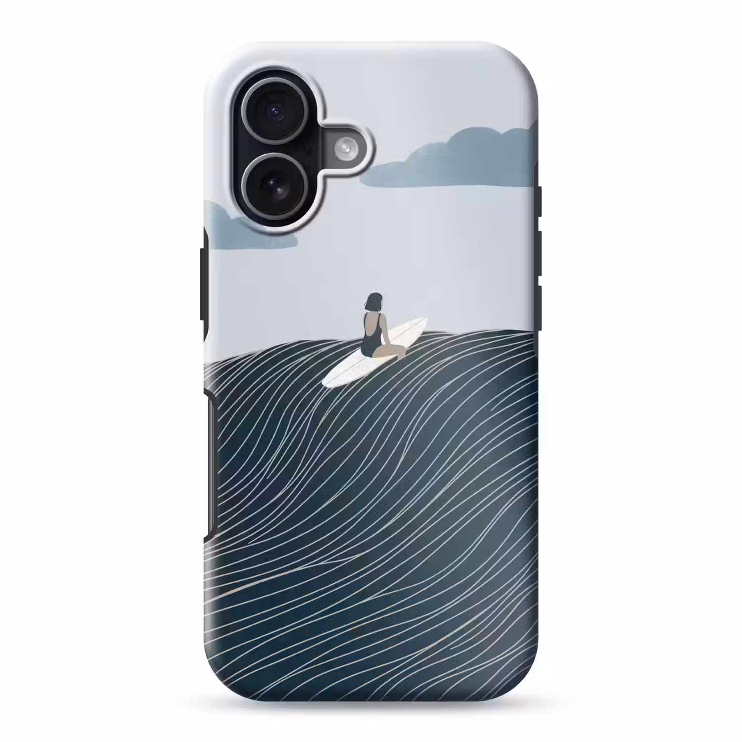 Persoon - Surfen - Oceaan - Natuur - Modern Toughcase MagSafe Apple iPhone 17 klein -3d
