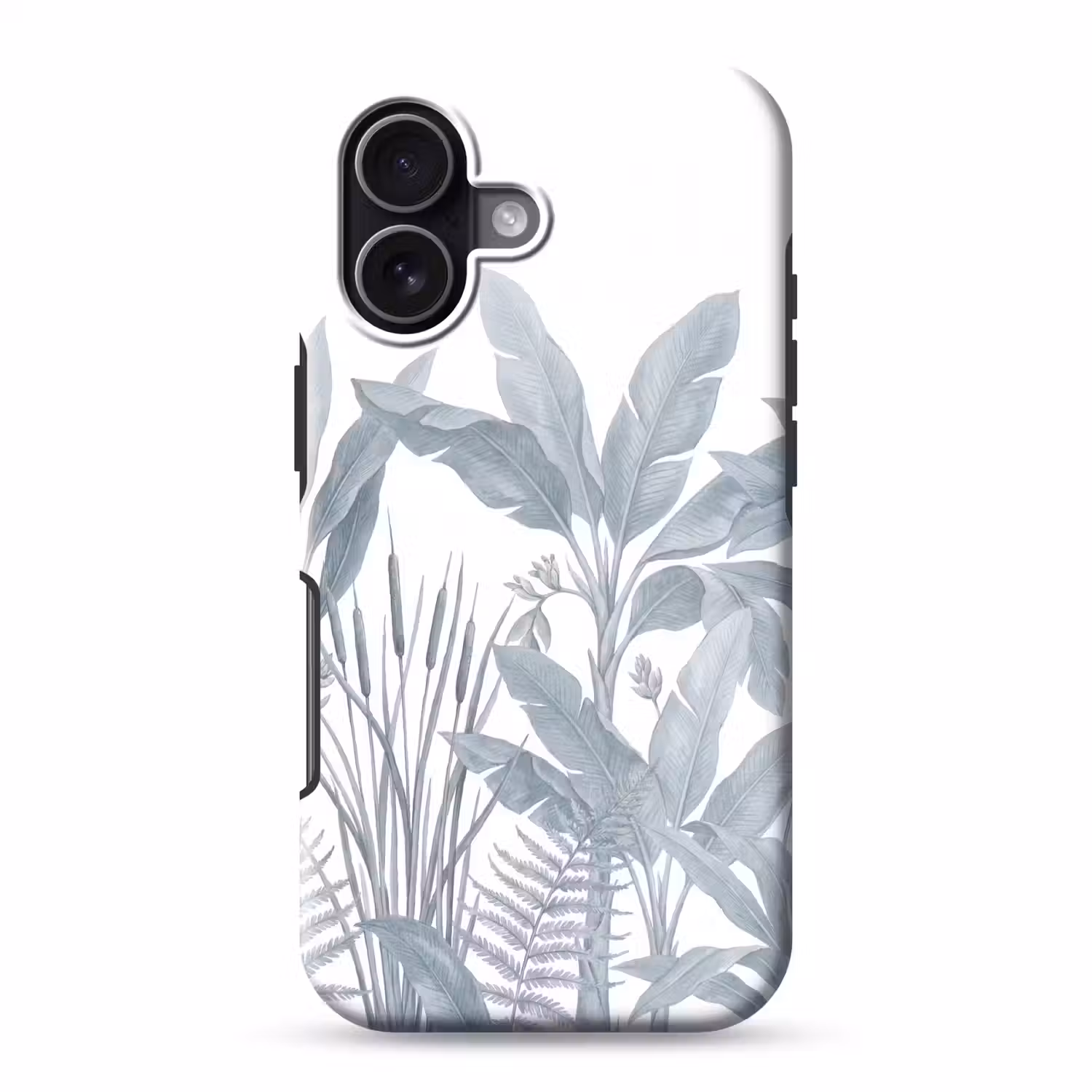 Planten - Bladeren - Natuur - Grijs Toughcase MagSafe Apple iPhone 17 klein -3d