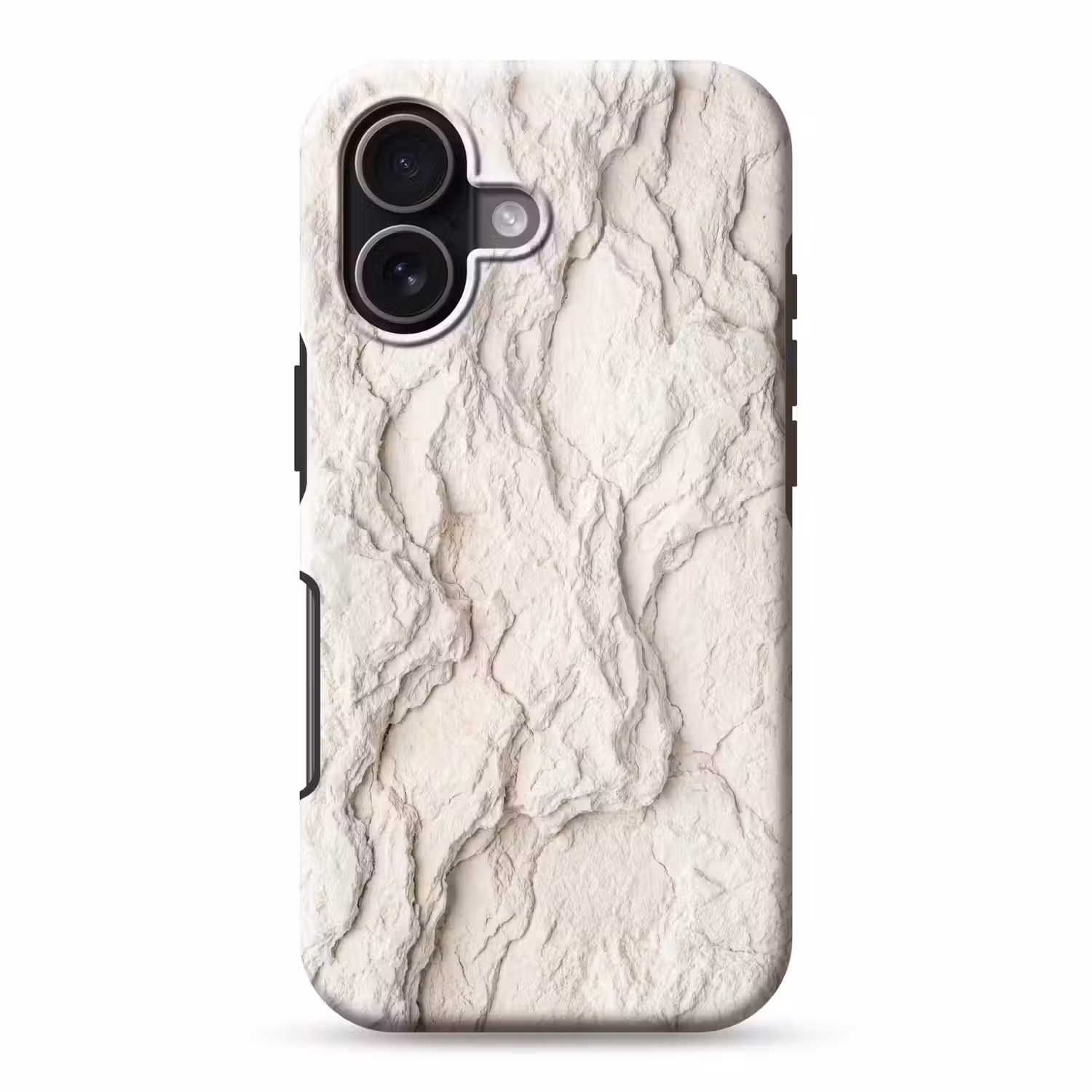 Rots - Structuur - Natuur - Beige - Abstract Toughcase MagSafe Apple iPhone 17 klein -3d