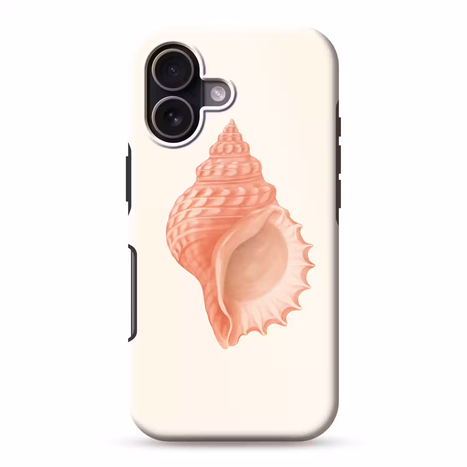 Schelp - Roze - Structuur Toughcase MagSafe Apple iPhone 17 klein -3d