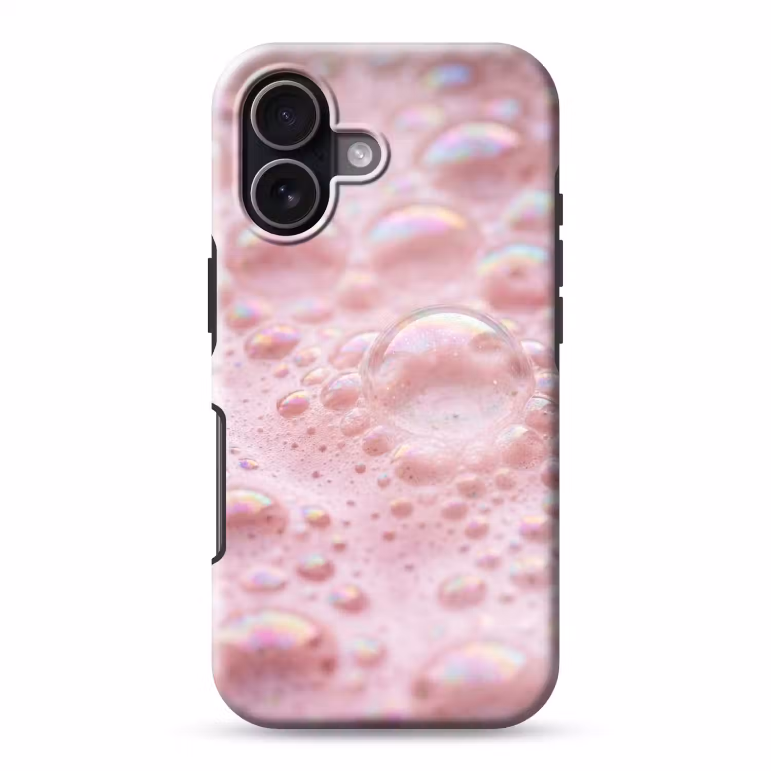 Schuim - Structuur - Roze Toughcase MagSafe Apple iPhone 17 klein -3d
