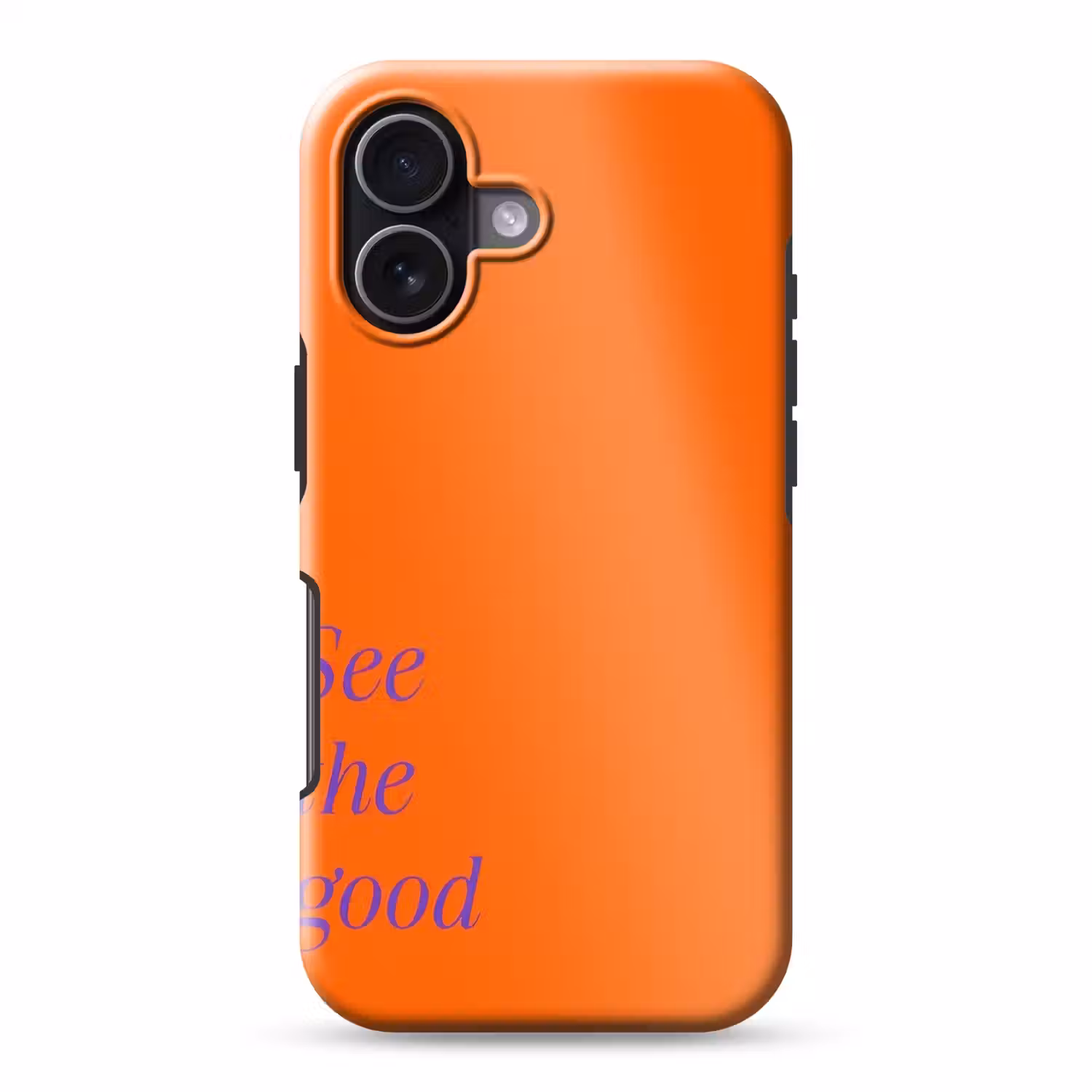 See te good - Paars - Oranje Toughcase MagSafe Apple iPhone 17 klein -3d