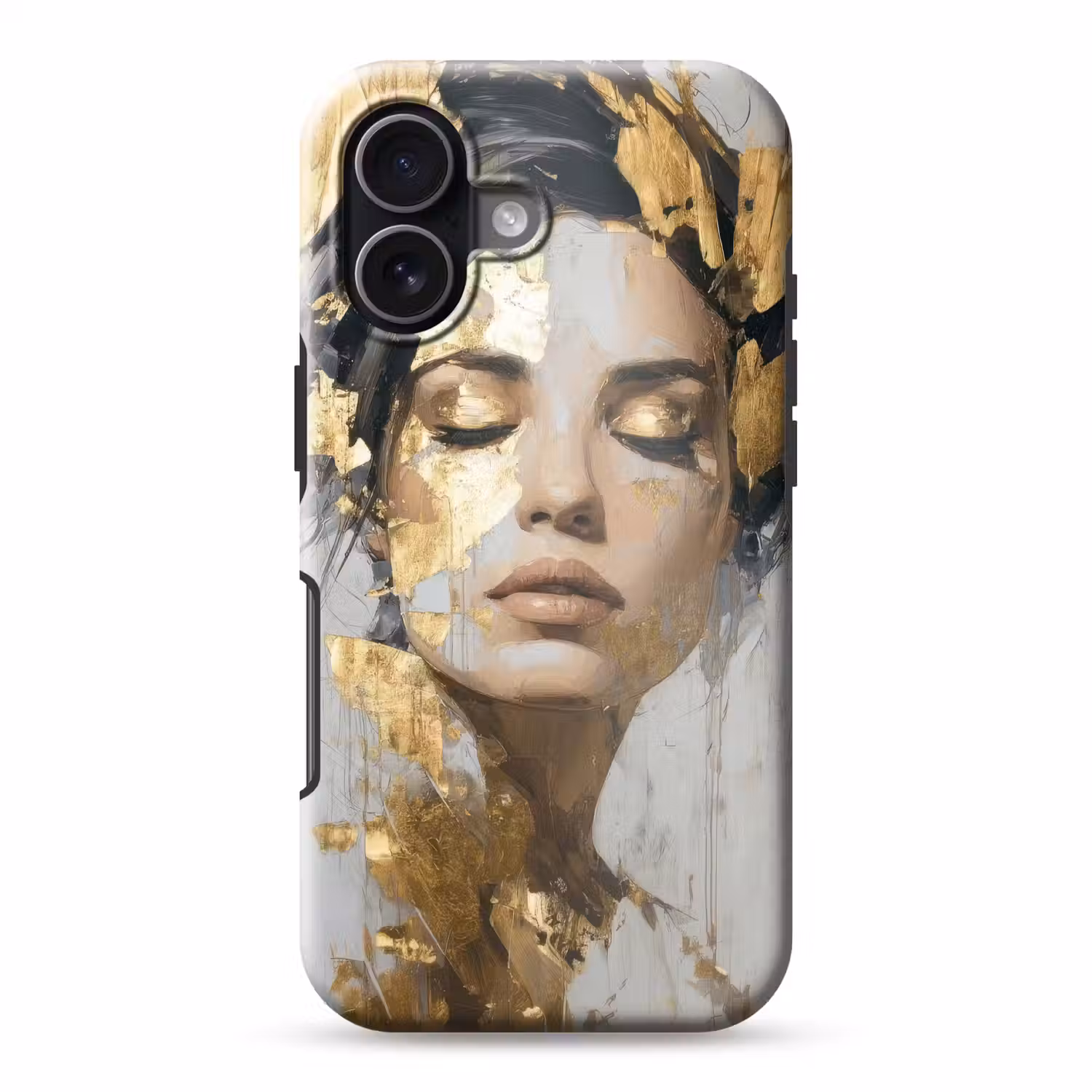 Sierlijk - Vrouw - Goud - Ogen Toughcase MagSafe Apple iPhone 17 klein -3d