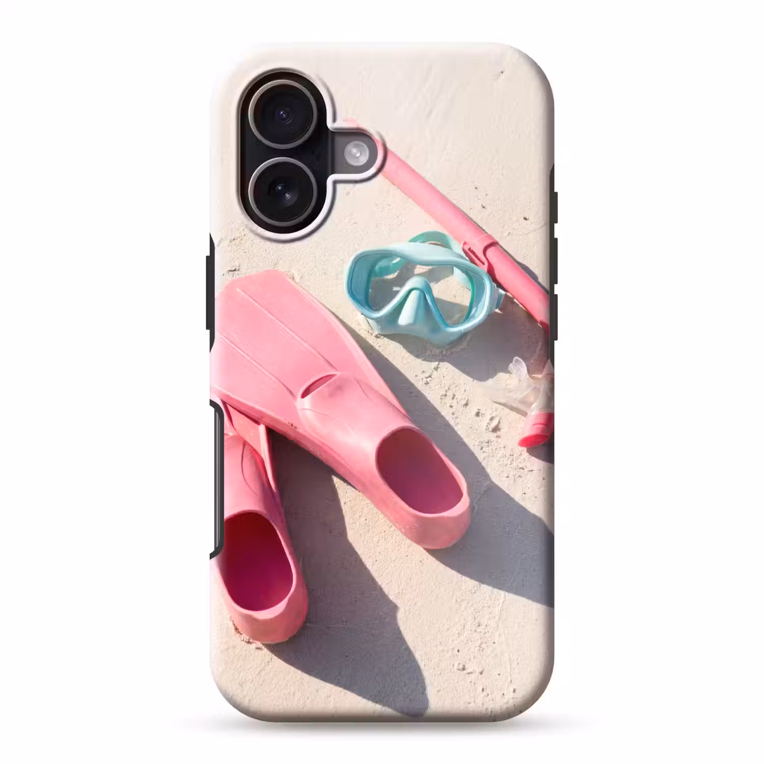Snorkelset - Strand - Zomer - Roze Toughcase MagSafe Apple iPhone 17 klein -3d