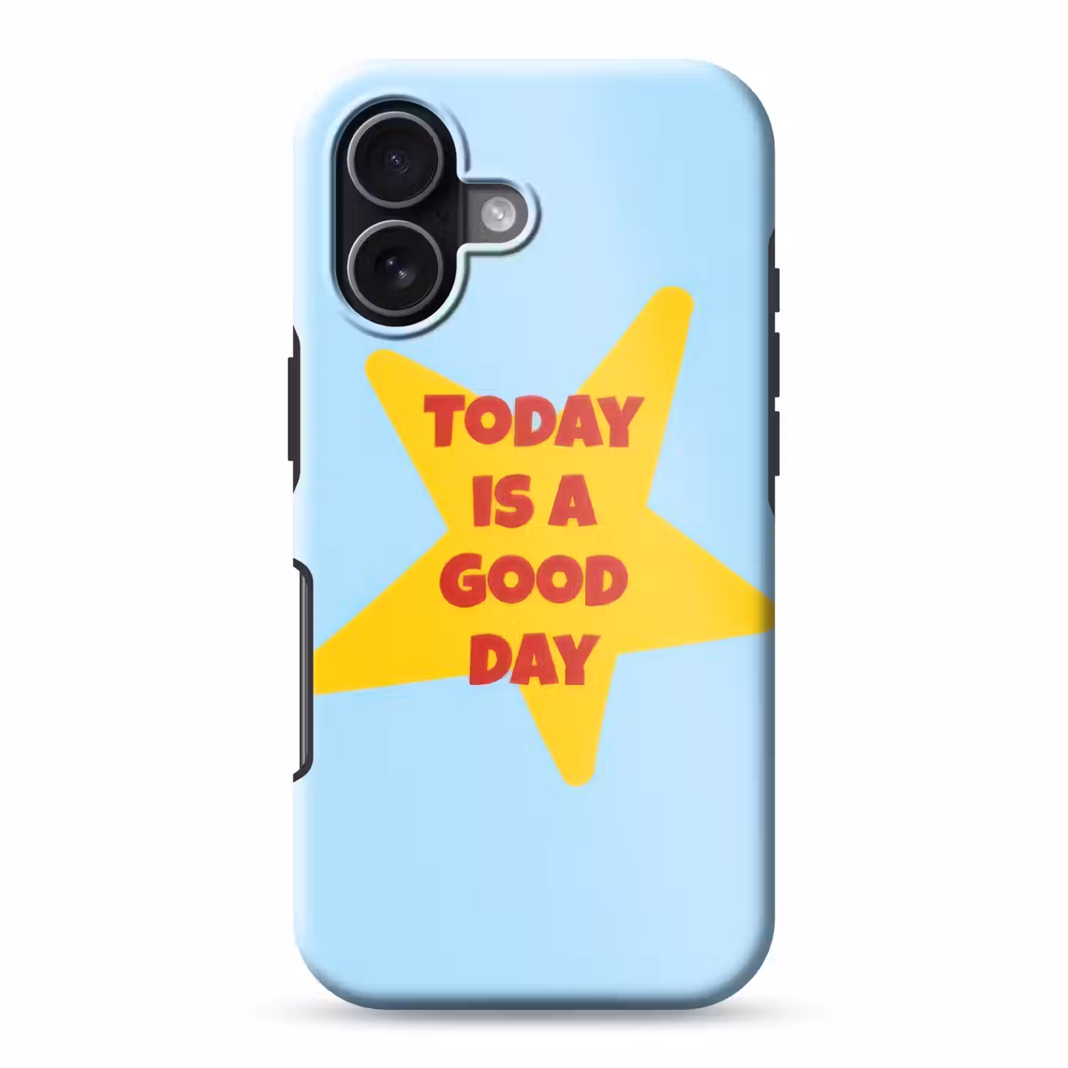 Ster - Today is a good day - Blauw Toughcase MagSafe Apple iPhone 17 klein -3d