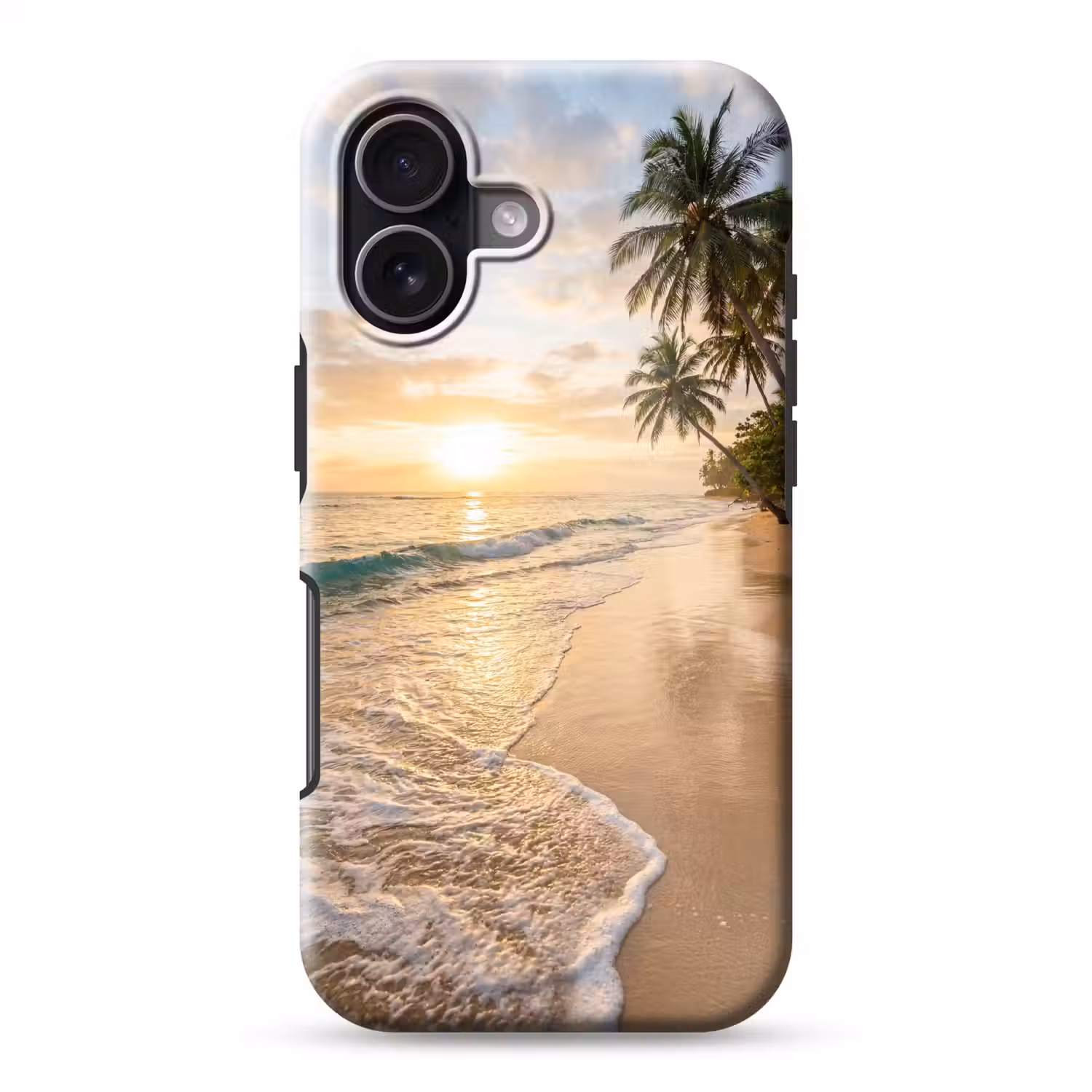Strand - Zonsondergang - Tropisch - Natuur - Goud Toughcase MagSafe Apple iPhone 17 klein -3d