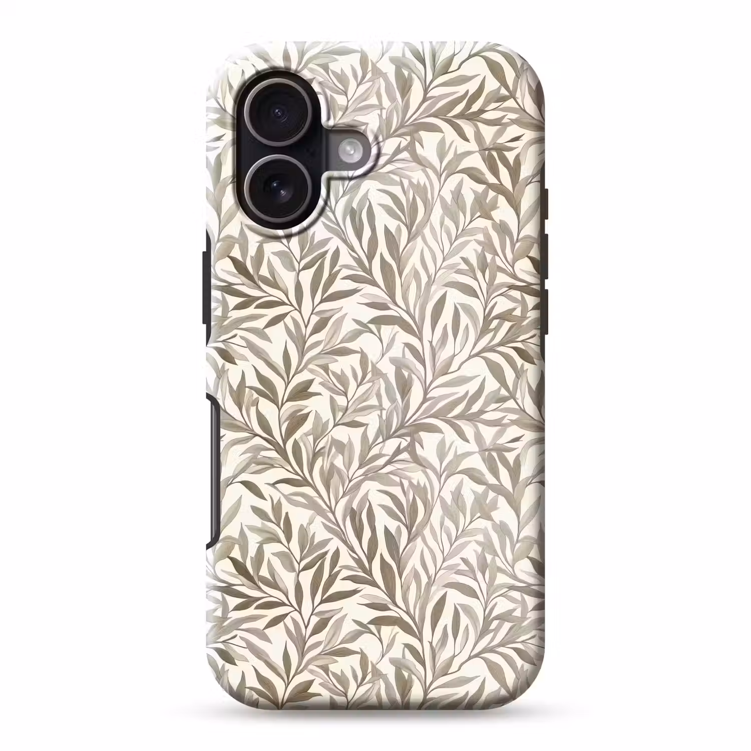 Takken - Botanisch - Taupe Toughcase MagSafe Apple iPhone 17 klein 1017 -3d