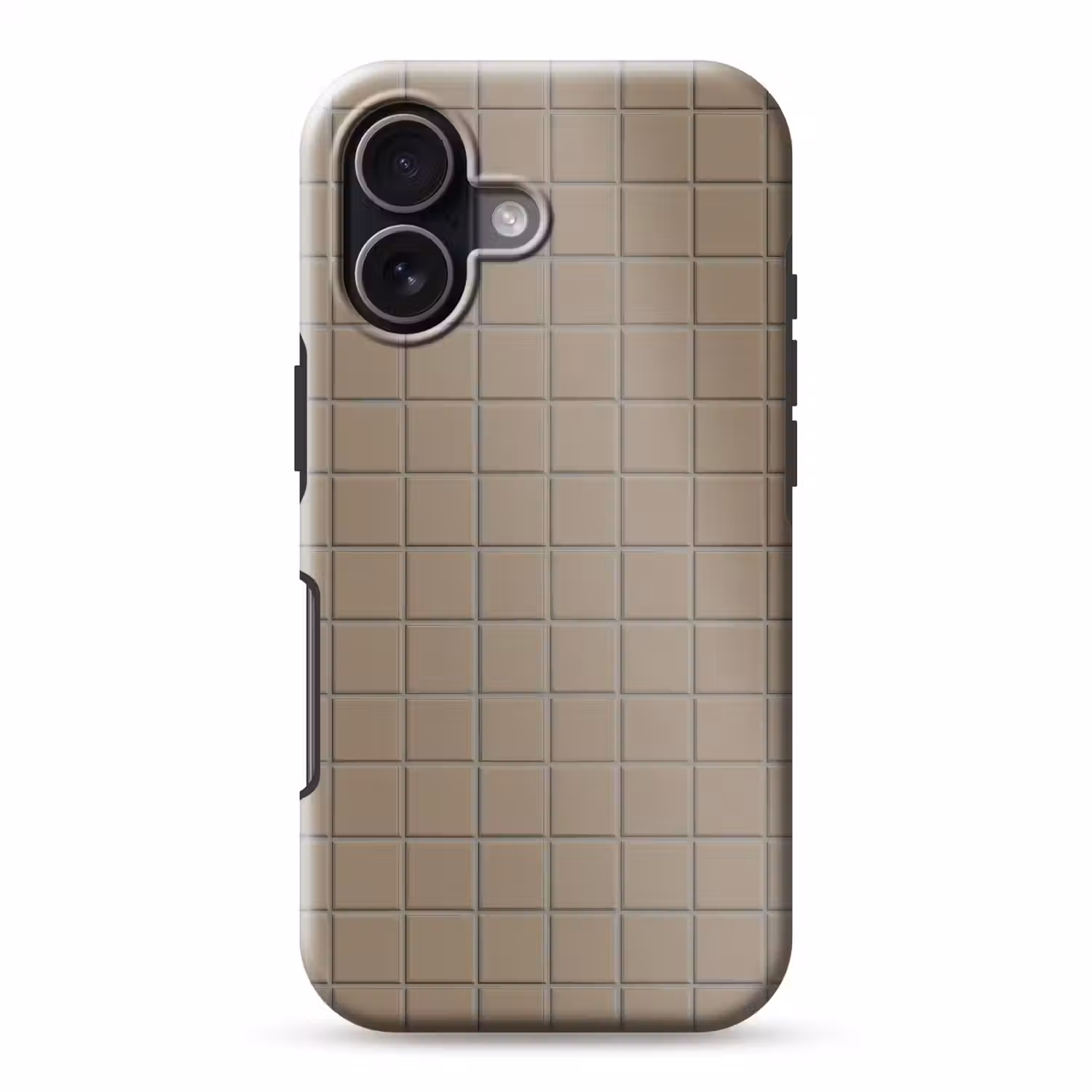 Tegel - Patroon - Taupe Toughcase MagSafe Apple iPhone 17 klein 1017 -3d