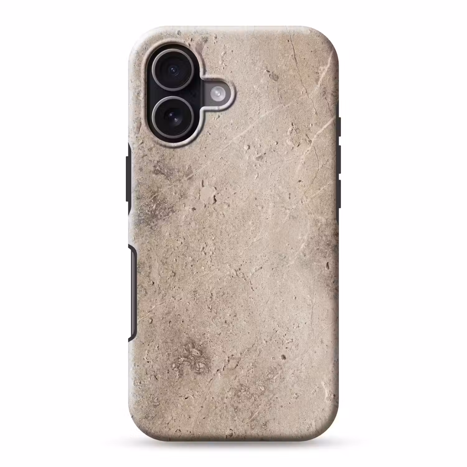 Textuur - Steen - Patroon - Rustiek - Beige Toughcase MagSafe Apple iPhone 17 klein -3d