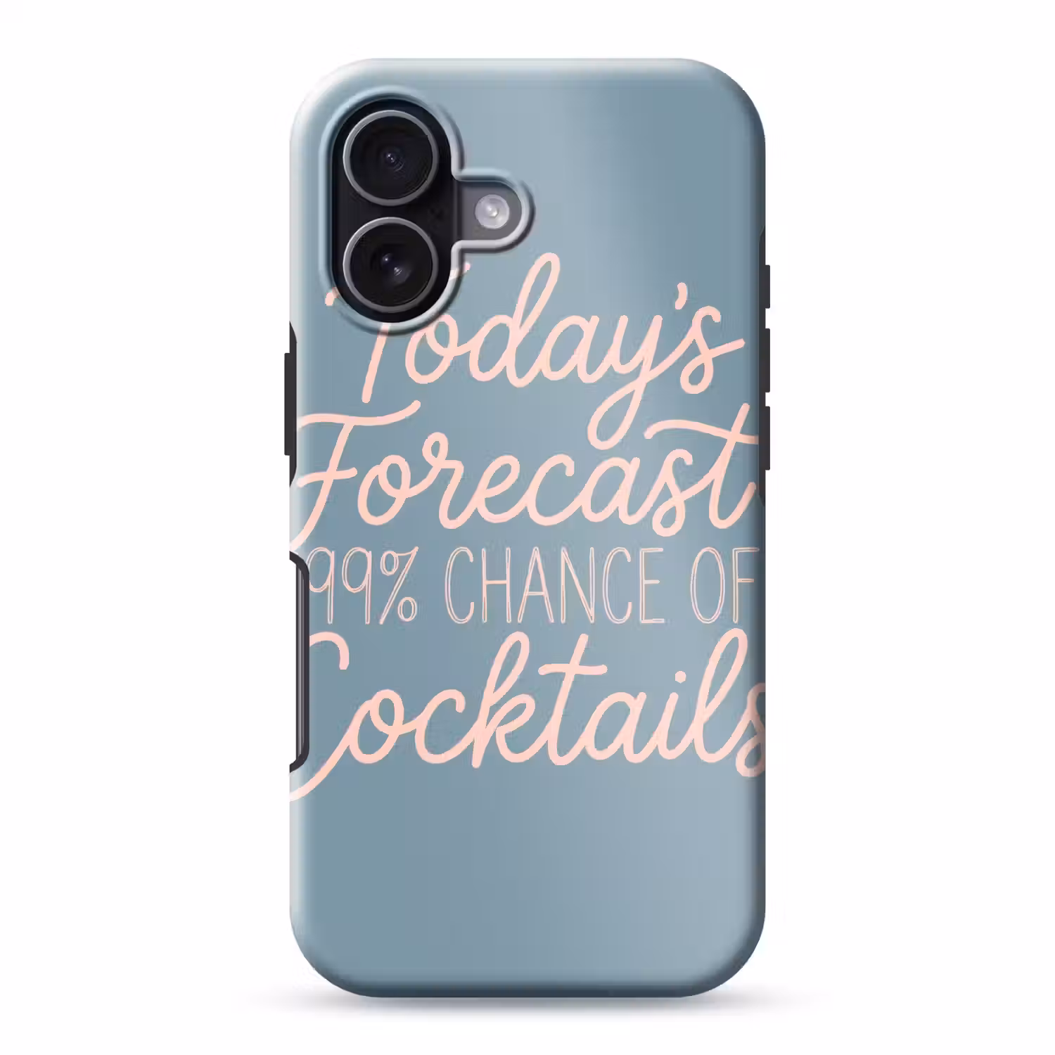 Today's Forecast - Cocktails - Blauw Toughcase MagSafe Apple iPhone 17 klein -3d