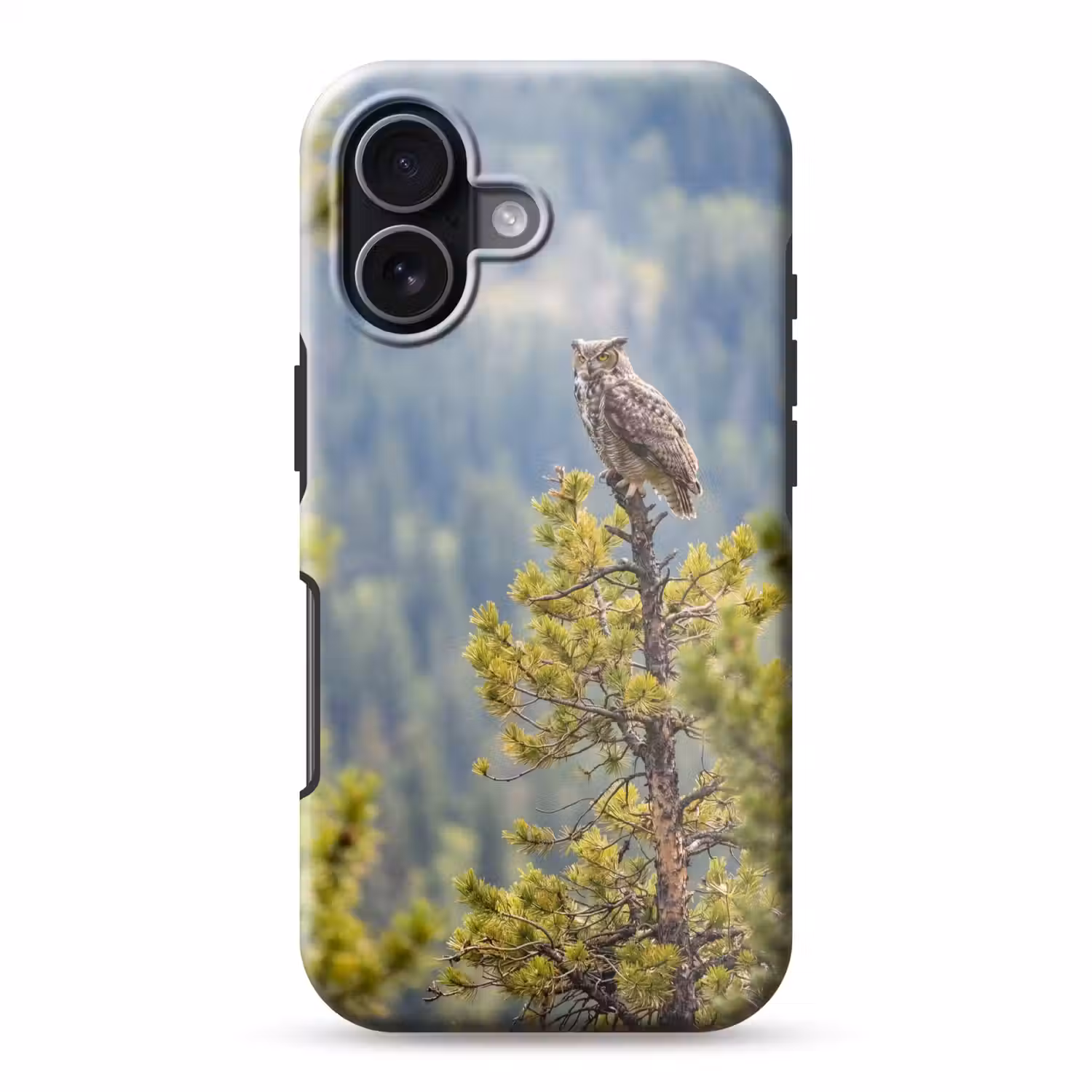Uil - Oehoe - Bomen - Natuur Toughcase MagSafe Apple iPhone 17 klein -3d