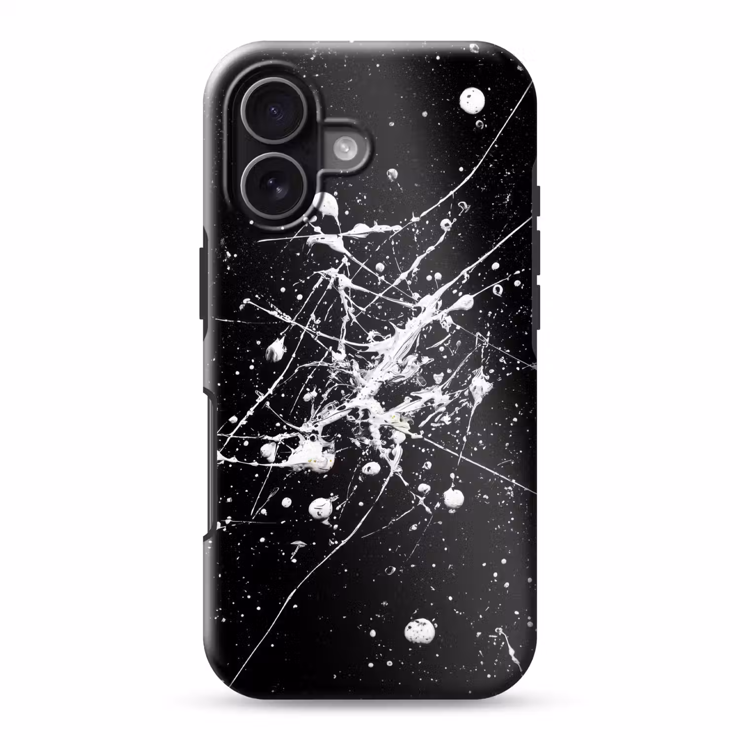 Verfspatten - Wit - Abstract - Explosie Toughcase MagSafe Apple iPhone 17 klein -3d