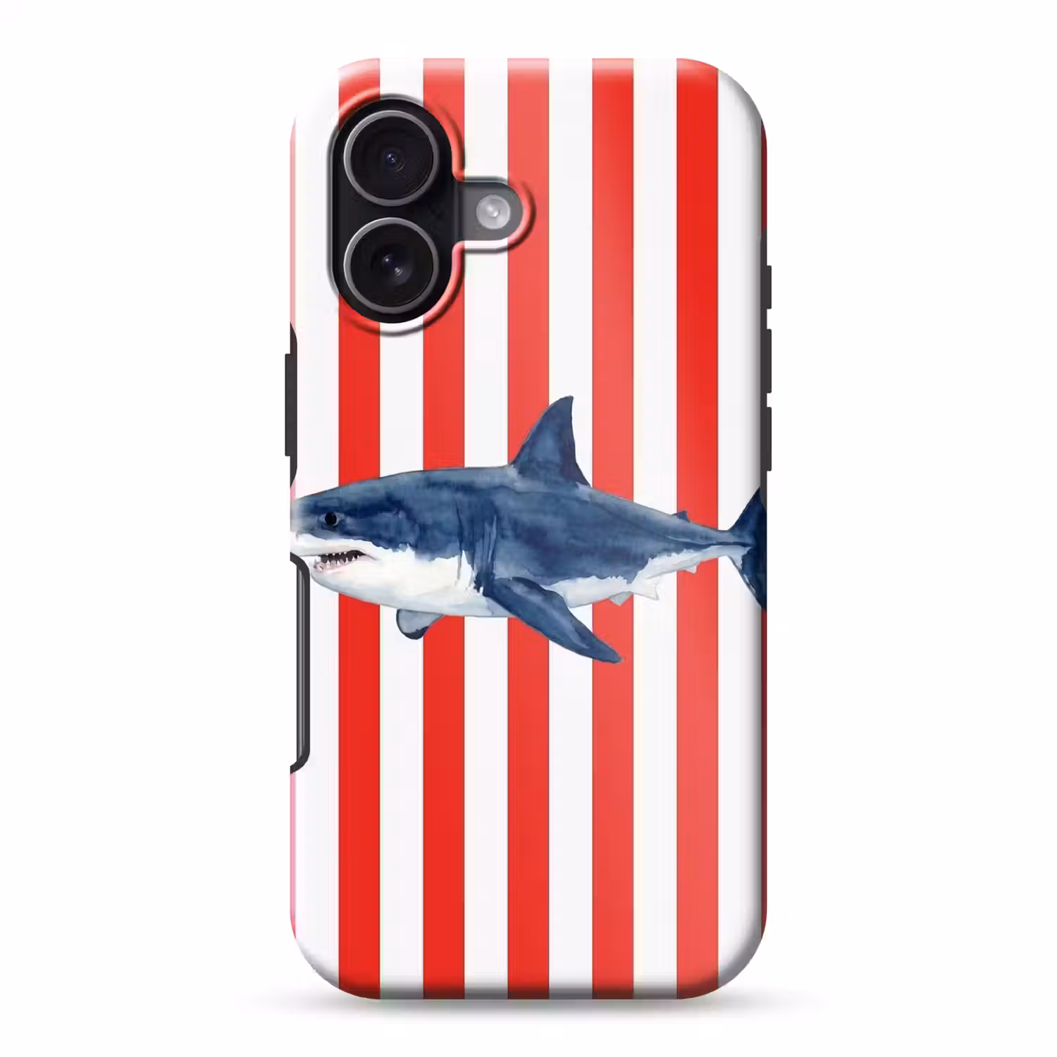 Vis - Haai - Zee - Illustratie - Blauw Toughcase MagSafe Apple iPhone 17 klein -3d