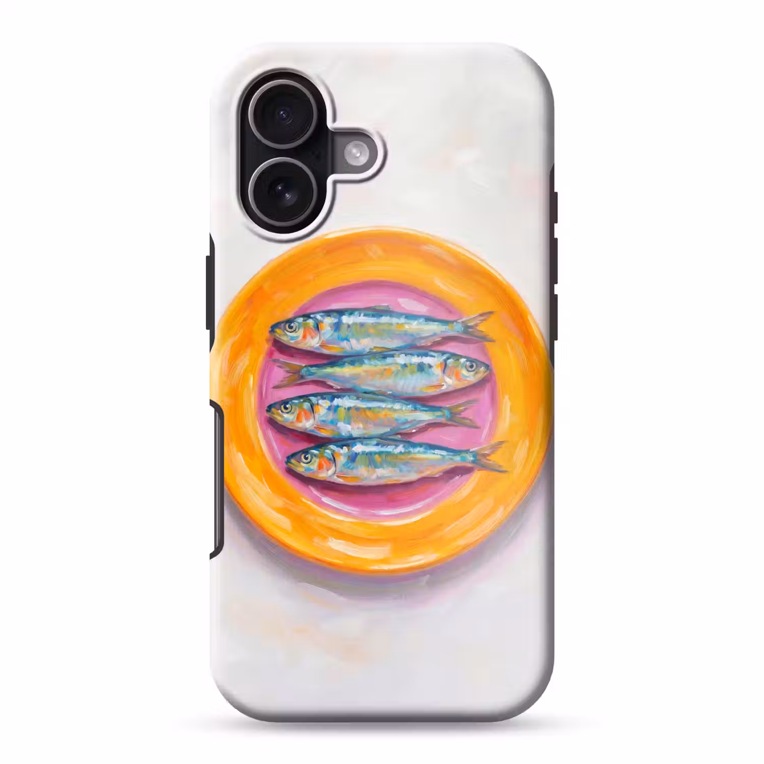 Vis - Vier - Eten - Modern - Kleurrijk Toughcase MagSafe Apple iPhone 17 klein -3d
