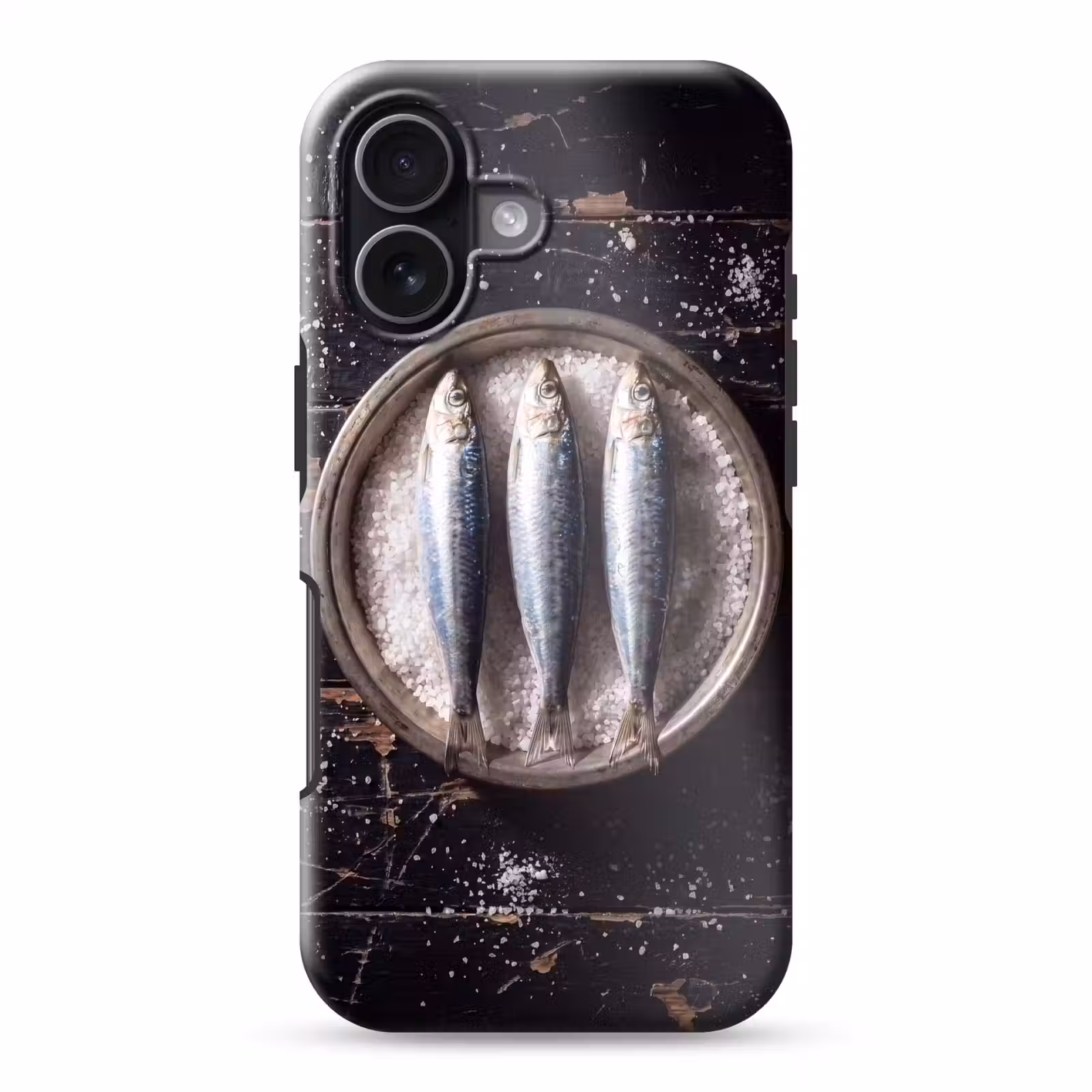Telefoonhoesje Toughcase - Vis - Zout - Eten - Vis - Zout - Eten Toughcase MagSafe Apple iPhone 17 klein
