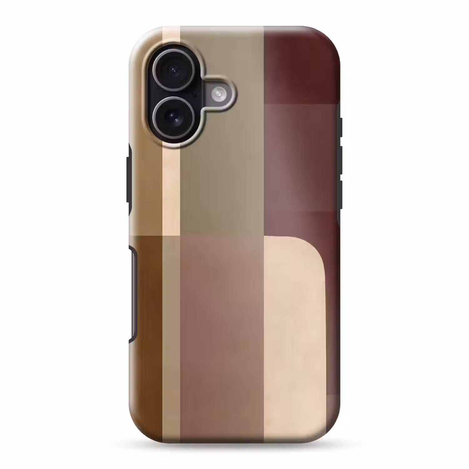 Vlakken - Abstract - Bordeaux - Lijnen Toughcase MagSafe Apple iPhone 17 klein -3d