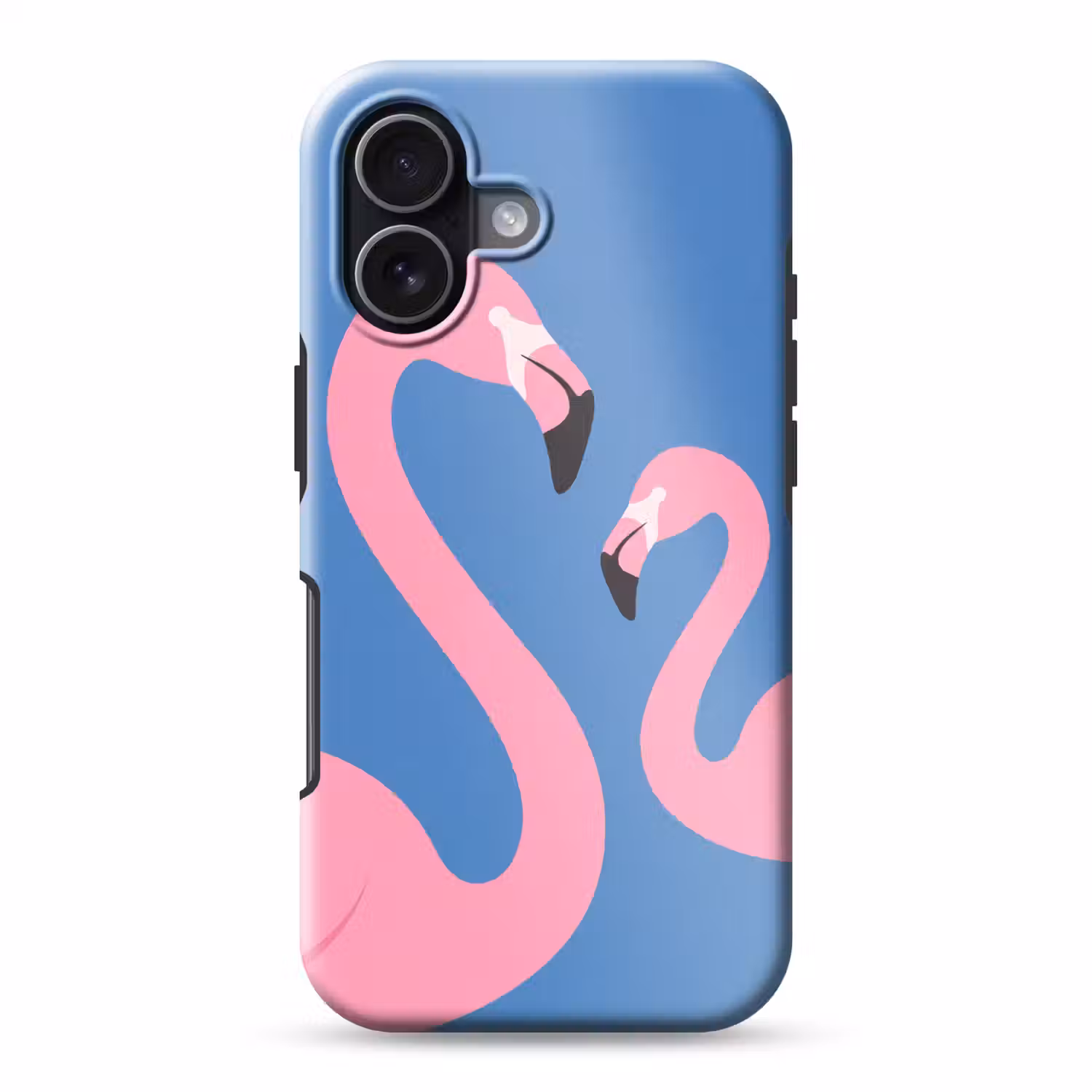 Vogel - Paar - Dieren - Modern - Roze Toughcase MagSafe Apple iPhone 17 klein -3d