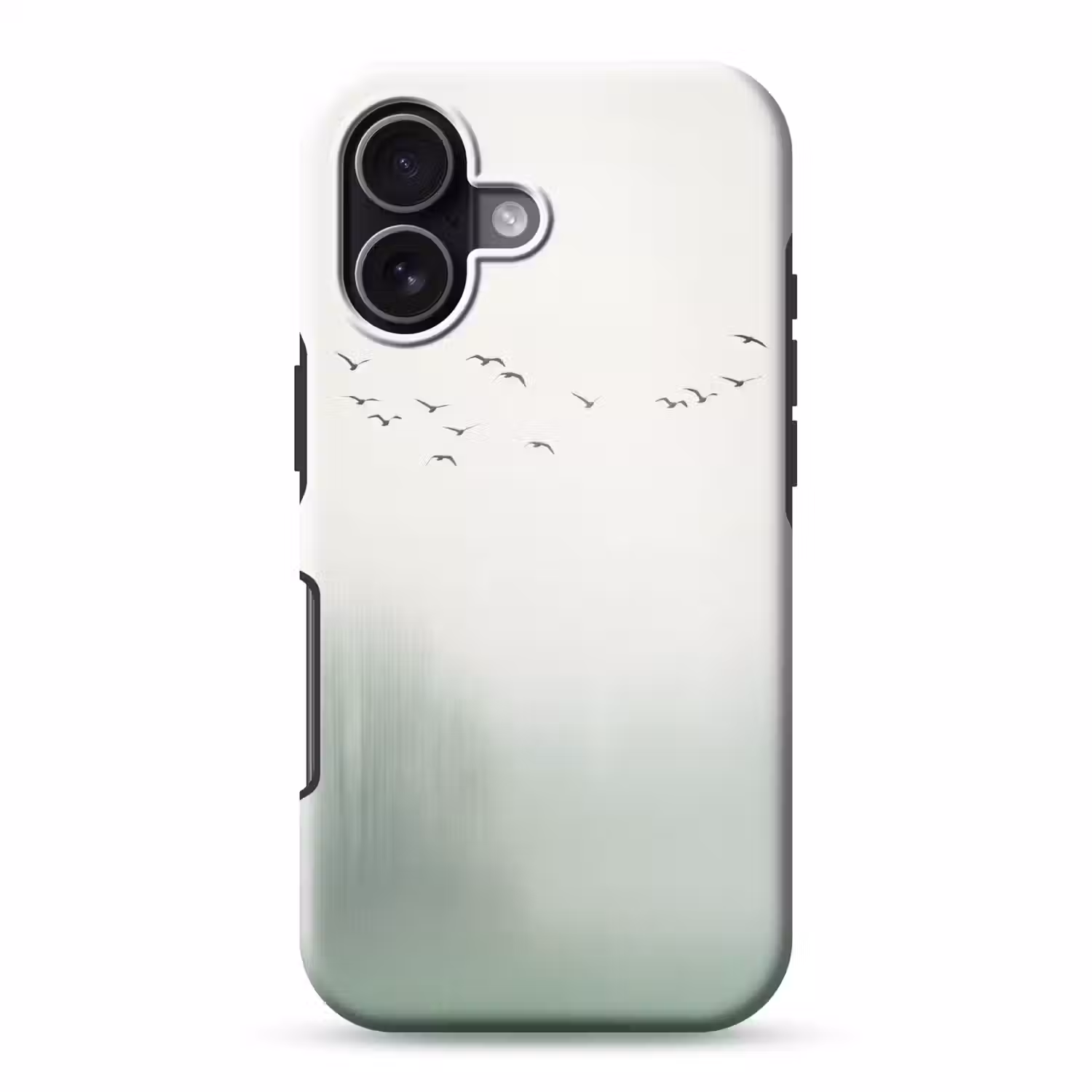 Vogel - Vlucht - Natuur - Minimalistisch Toughcase MagSafe Apple iPhone 17 klein -3d