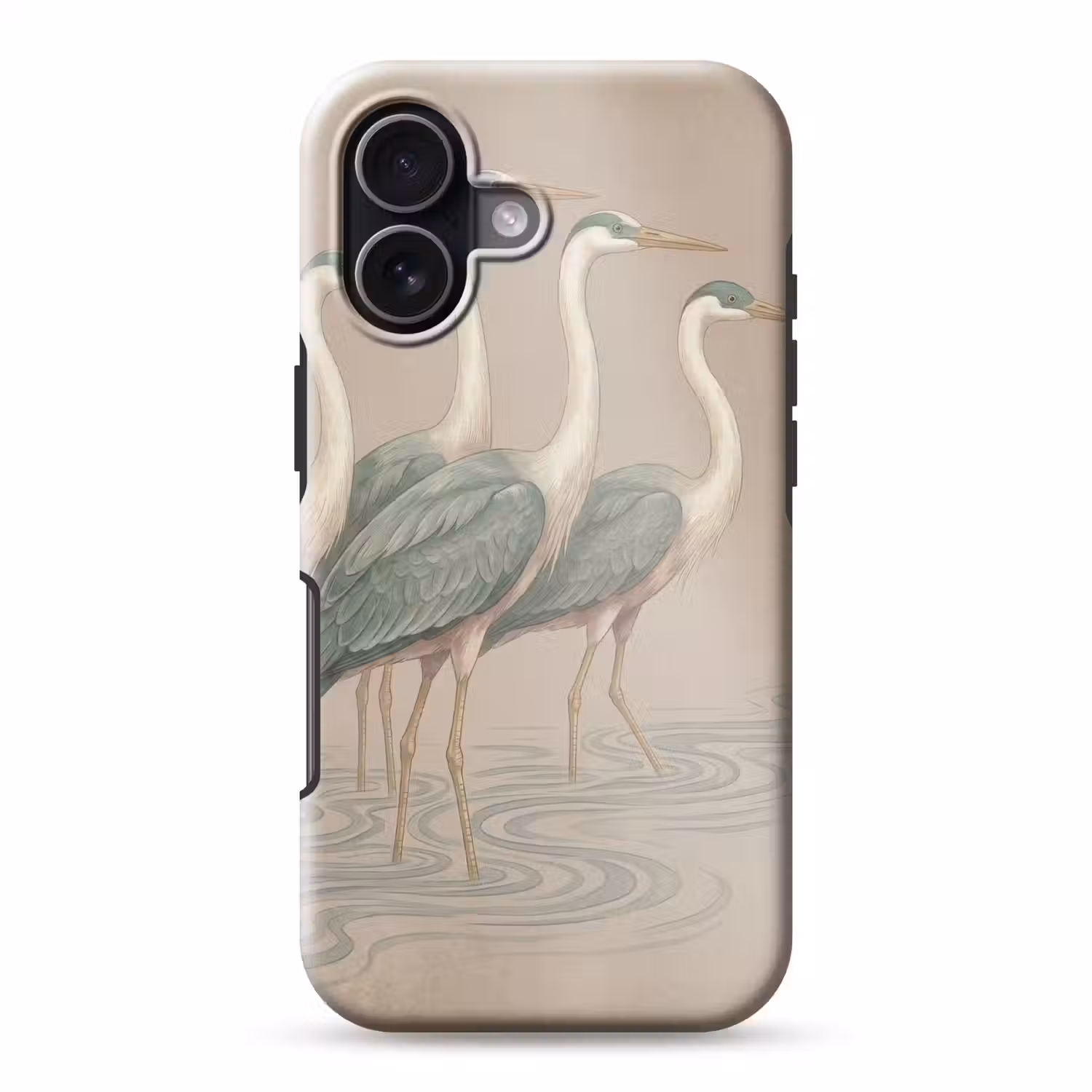Vogel - Water - Natuur - Vintage Toughcase MagSafe Apple iPhone 17 klein -3d