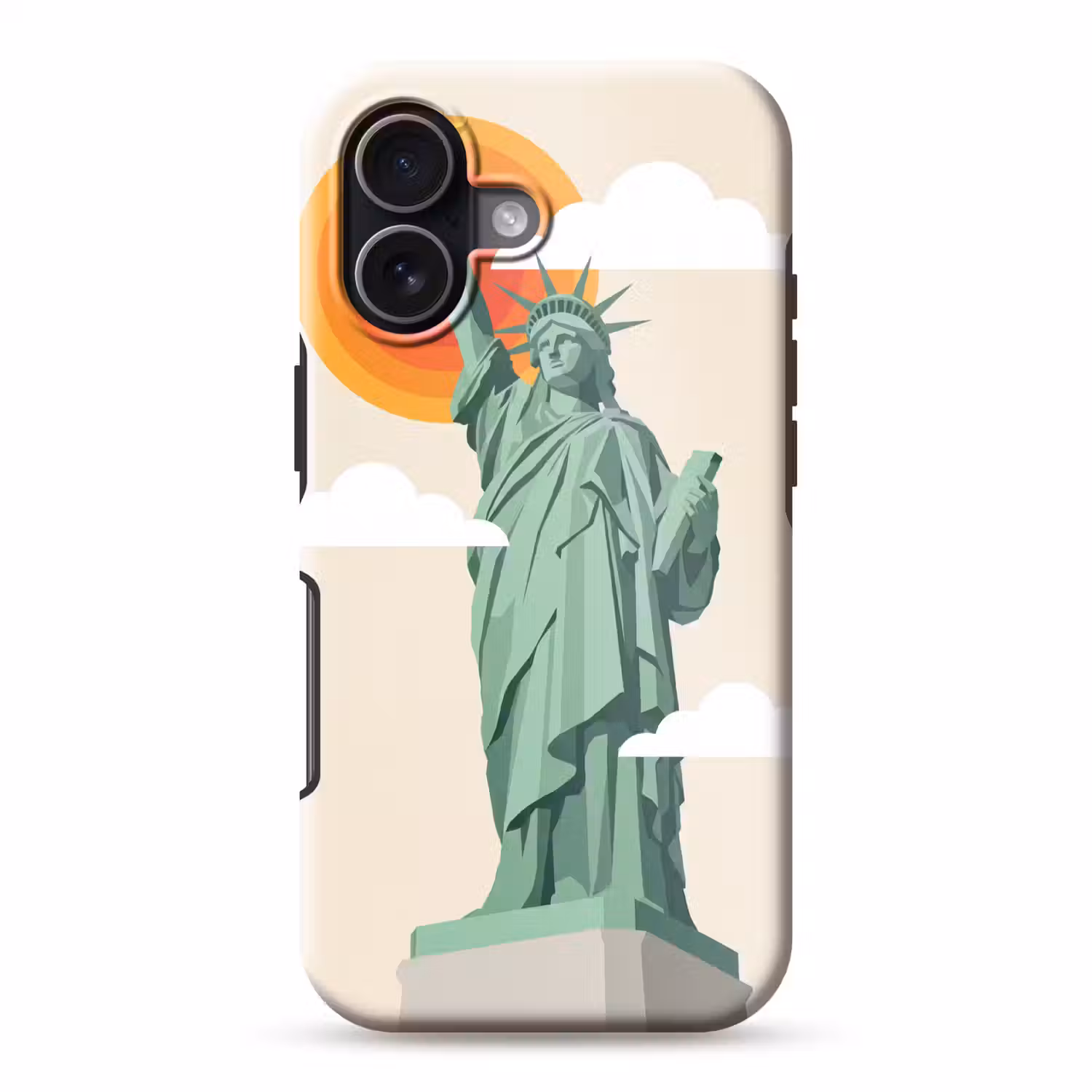 Vrijheidsbeeld - New York - Zon - Modern Toughcase MagSafe Apple iPhone 17 klein -3d