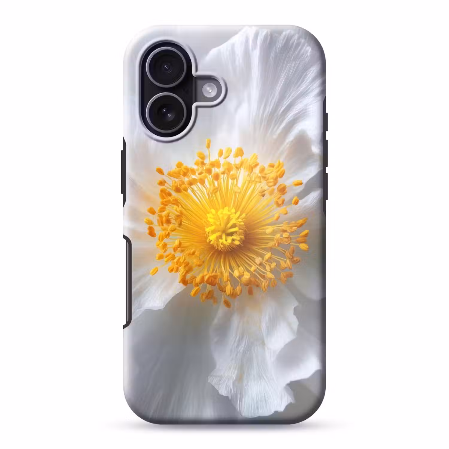 Wit - Bloem - Elegant Toughcase MagSafe Apple iPhone 17 klein -3d