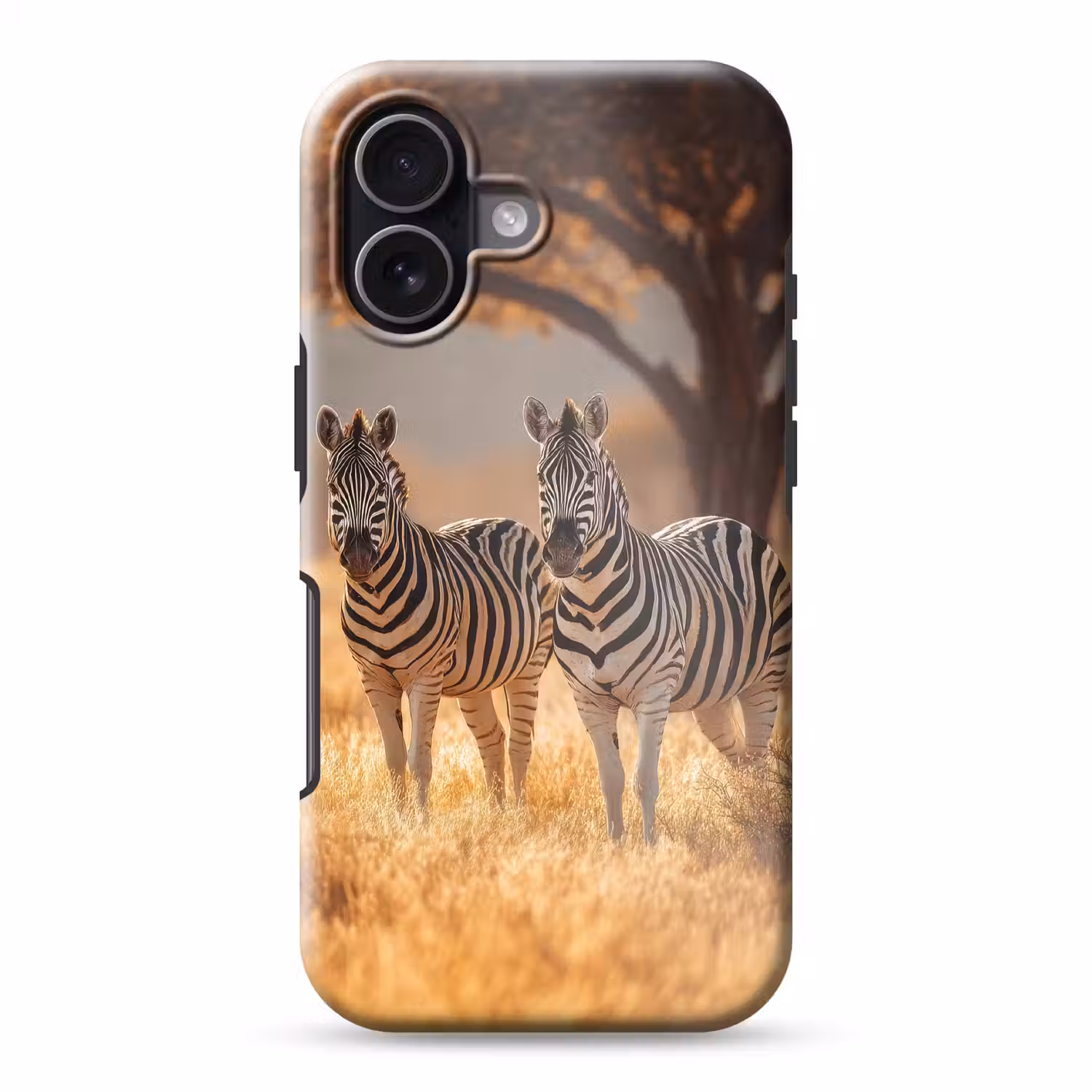 Zebra's - Savannelandschap - Gras Toughcase MagSafe Apple iPhone 17 klein -3d